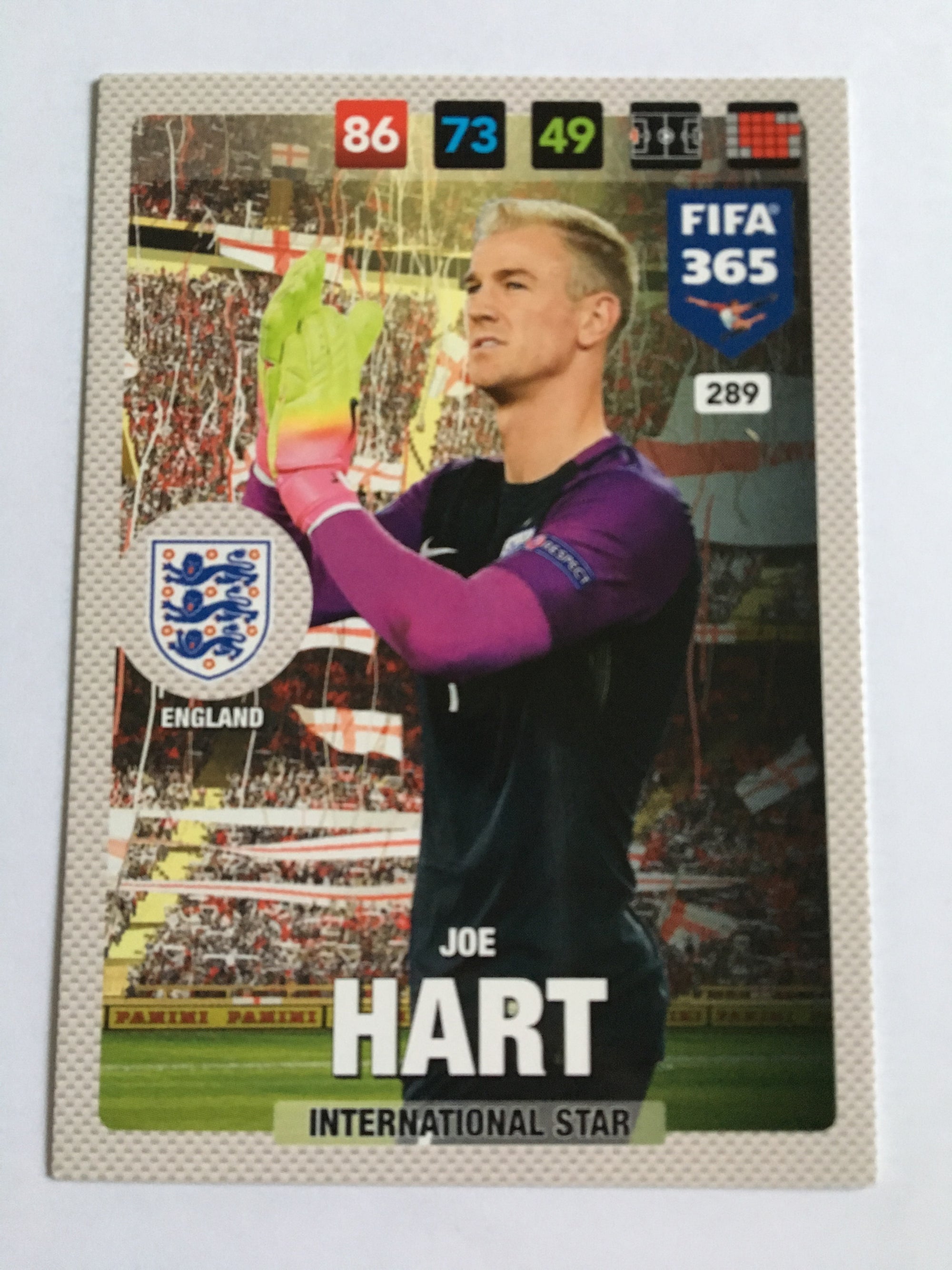 289. JOE HART - ENGLAND - INTERNATIONAL STAR