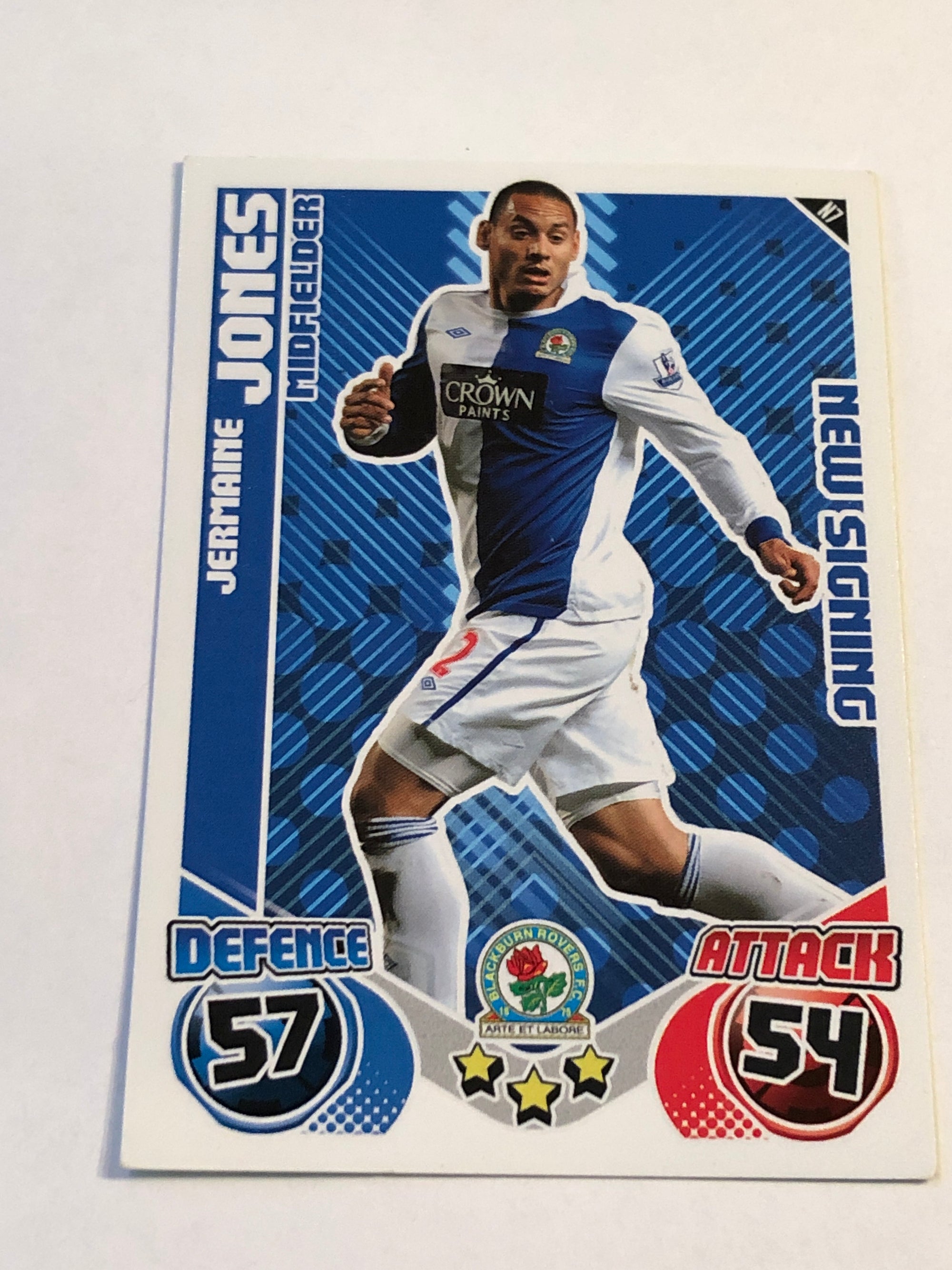 N7. JERMAINE JONES - BLACKBURN ROVERS - NEW SIGNING