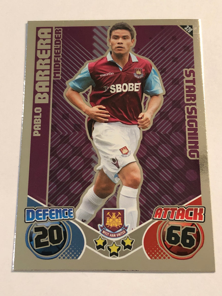 320. PABLO BARRERA - WEST HAM UNITED - STAR SIGNING