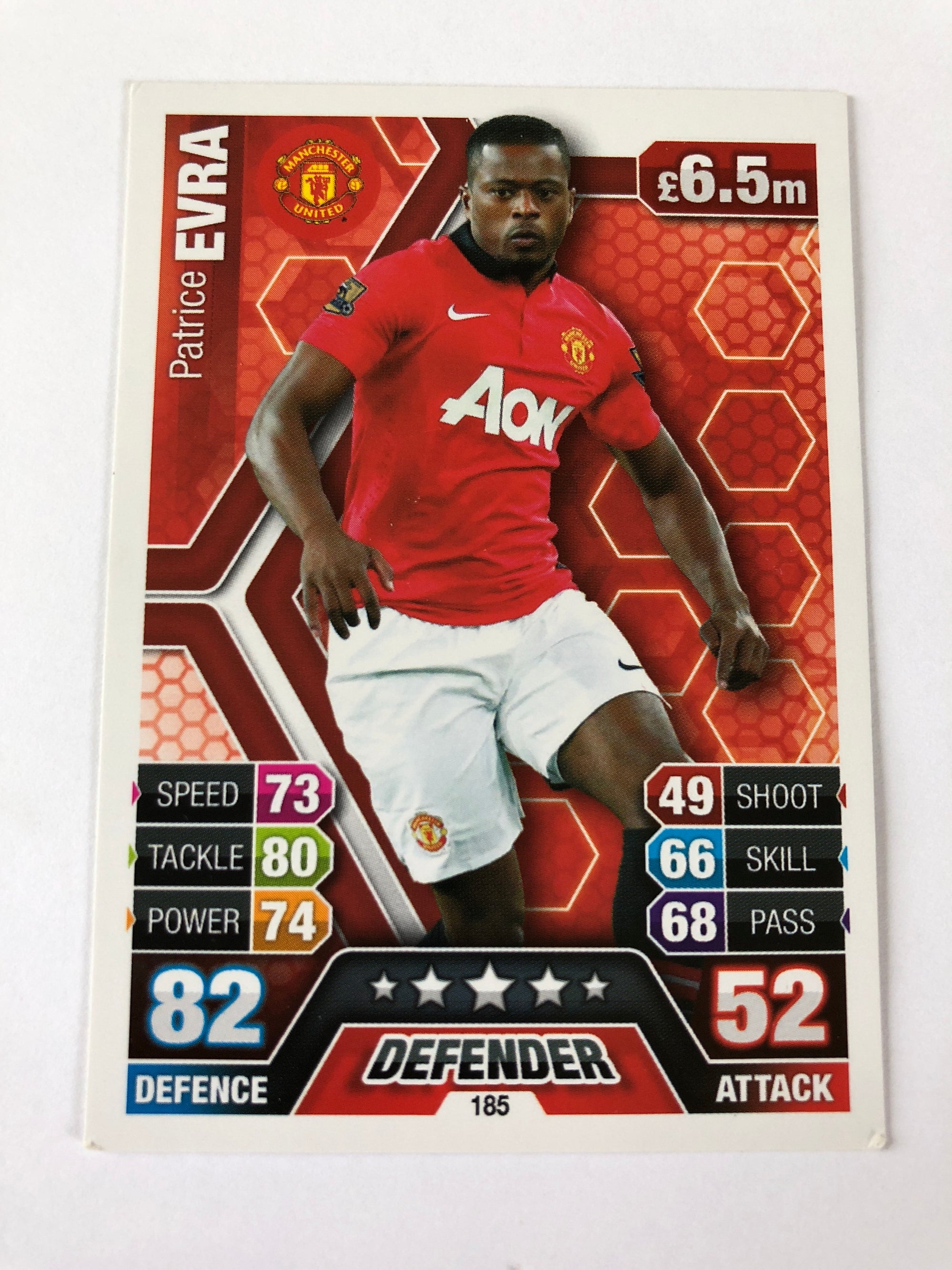 185. PATRICE EVRA - MANCHESTER UNITED
