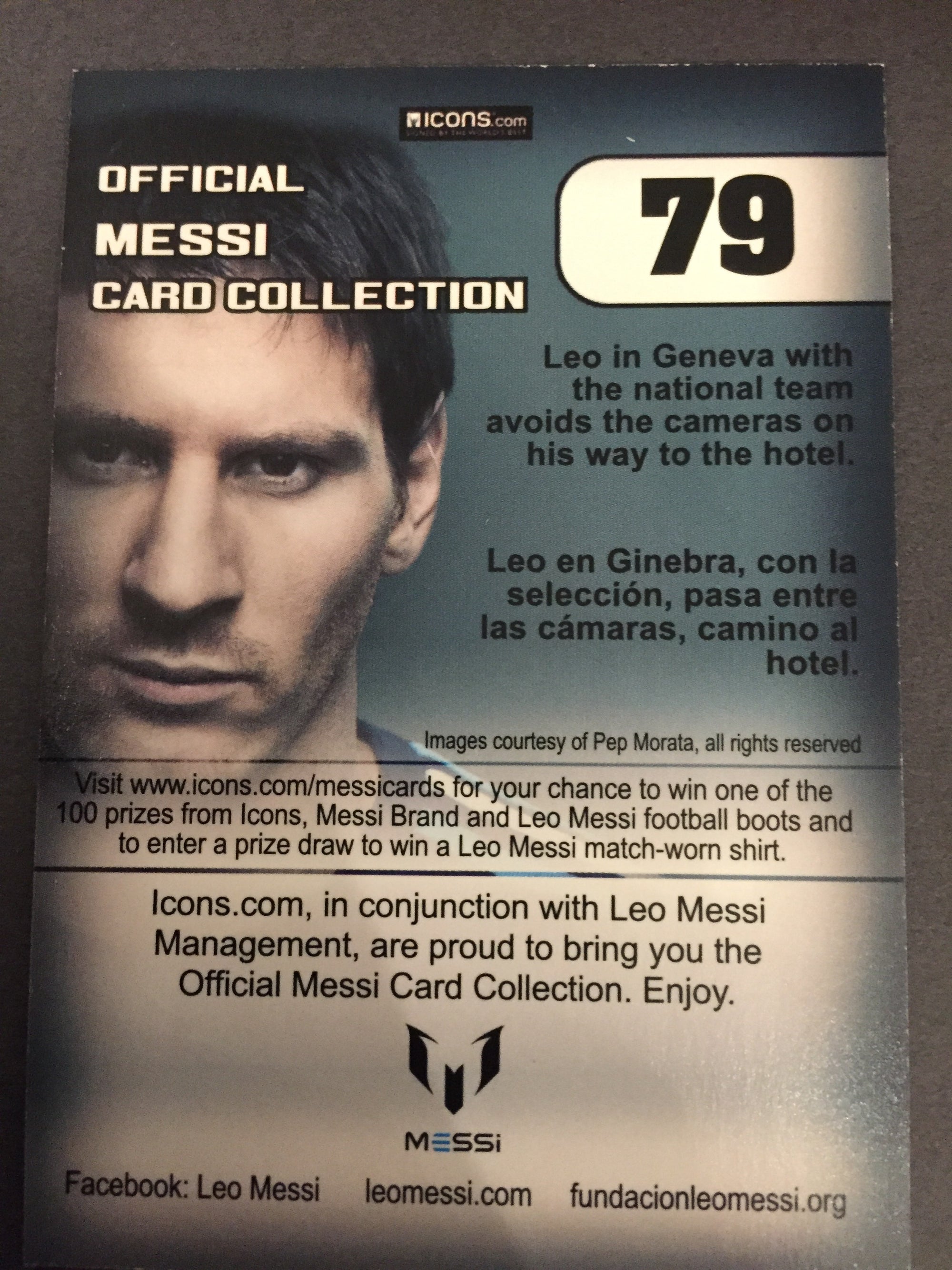 079. OFFICIAL MESSI CARD COLLECTION