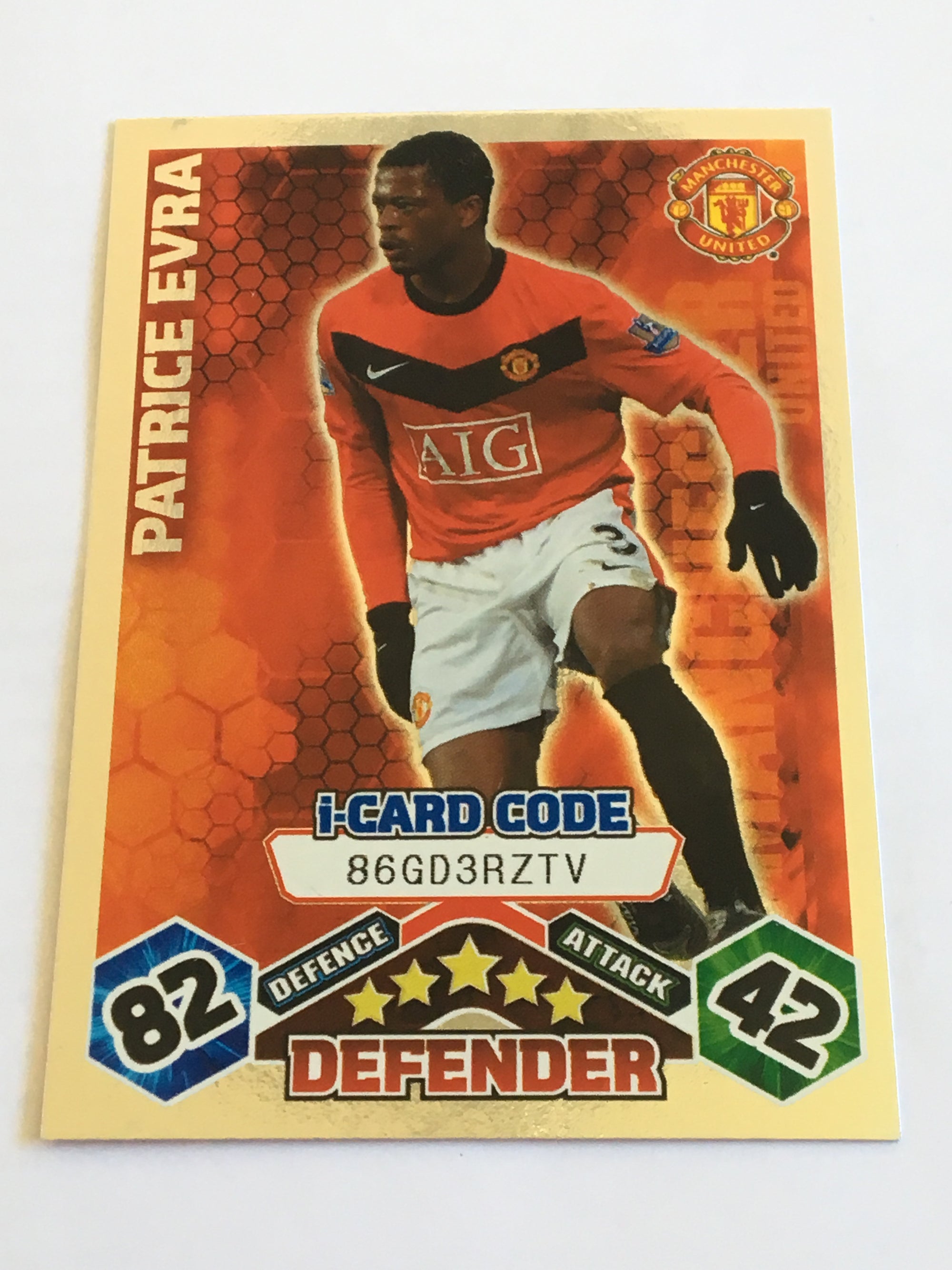 IC100. PATRICE EVRA - MANCHESTER UNITED - iCARD