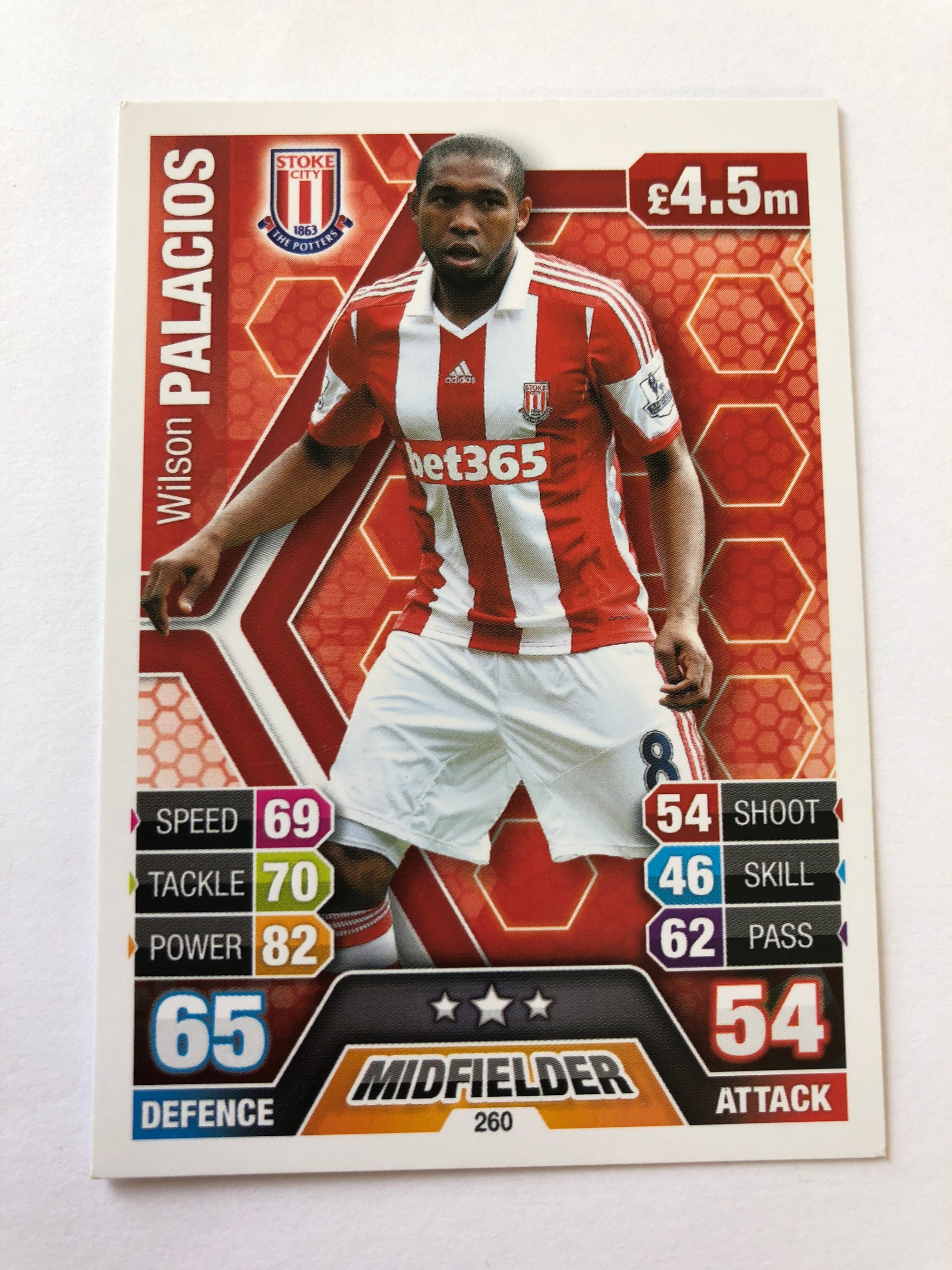 260. WILSON PALACIOS - STOKE CITY