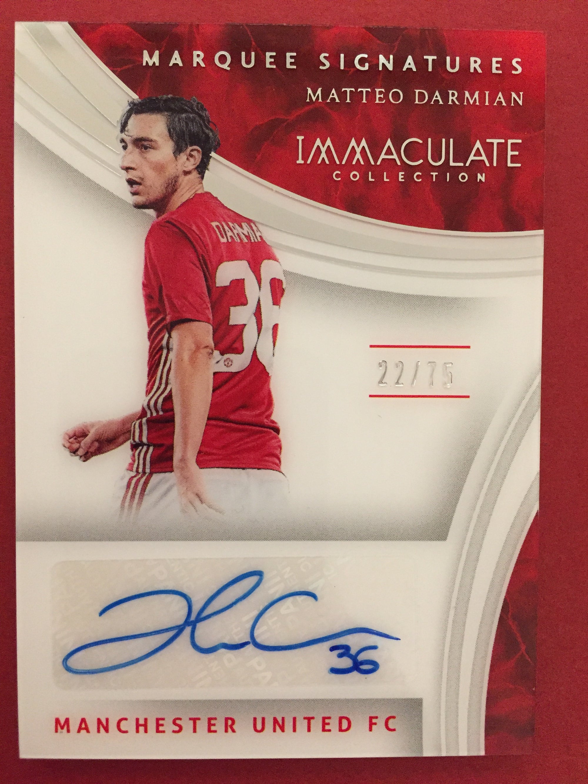 MATTEO DARMIAN - SIGNERT KORT - PANINI IMMACULATE #75