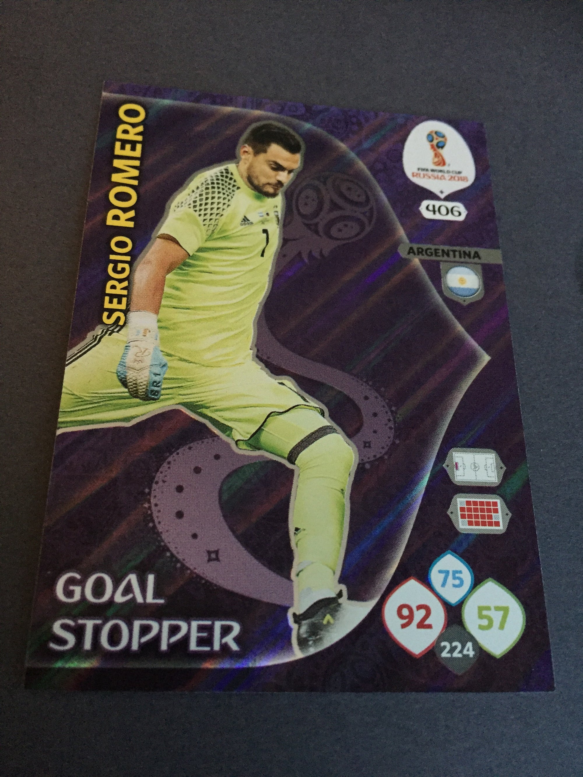 406. SERGIO ROMERO - ARGENTINA - GOAL STOPPER