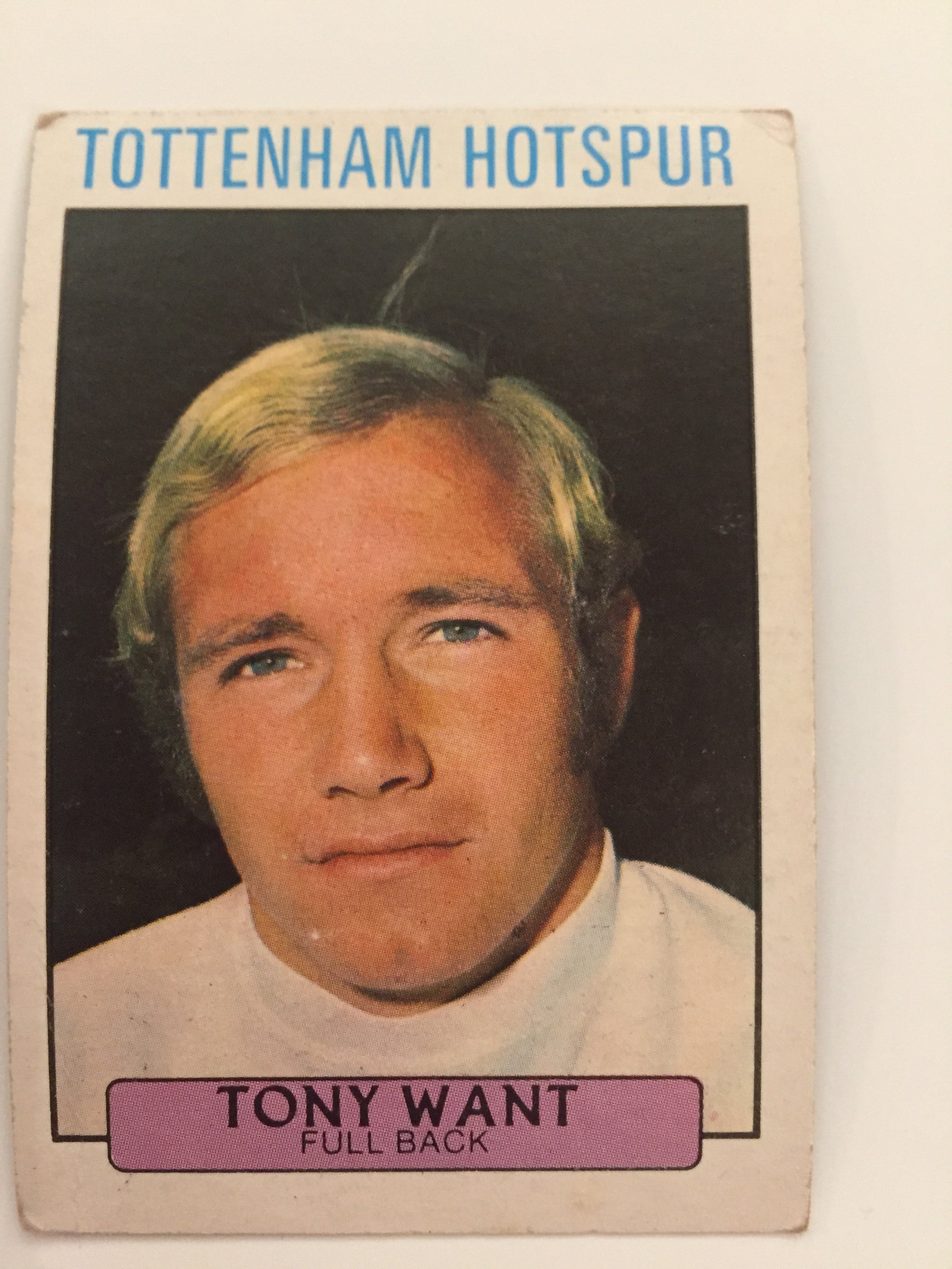 205. TONY WANT - TOTTENHAM