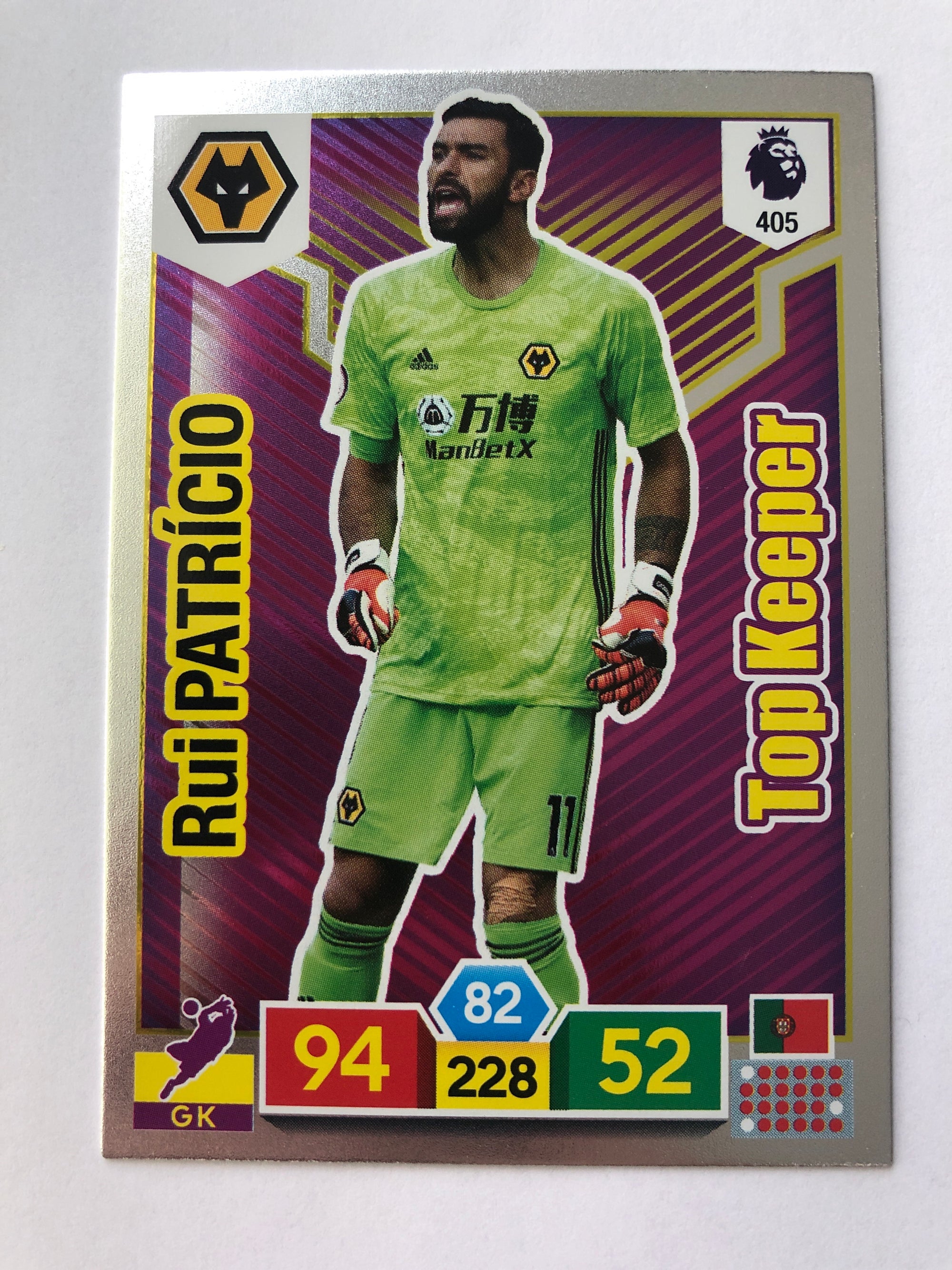 405. RUI PATRICIO - WOLVERHAMPTON WANDERERS - TOP KEEPER