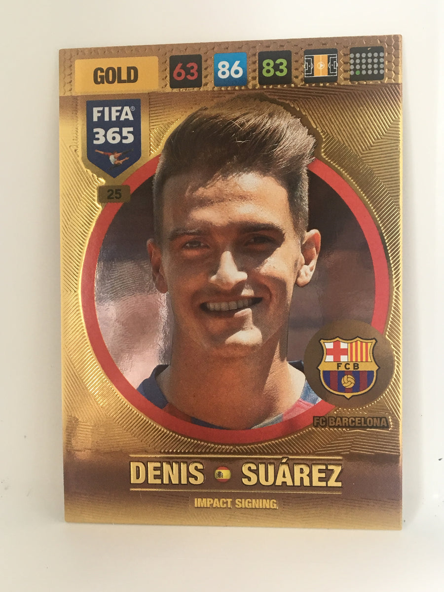 025. DENIS SUÁREZ - FC BARCELONA - GOLD - IMPACT SIGNING