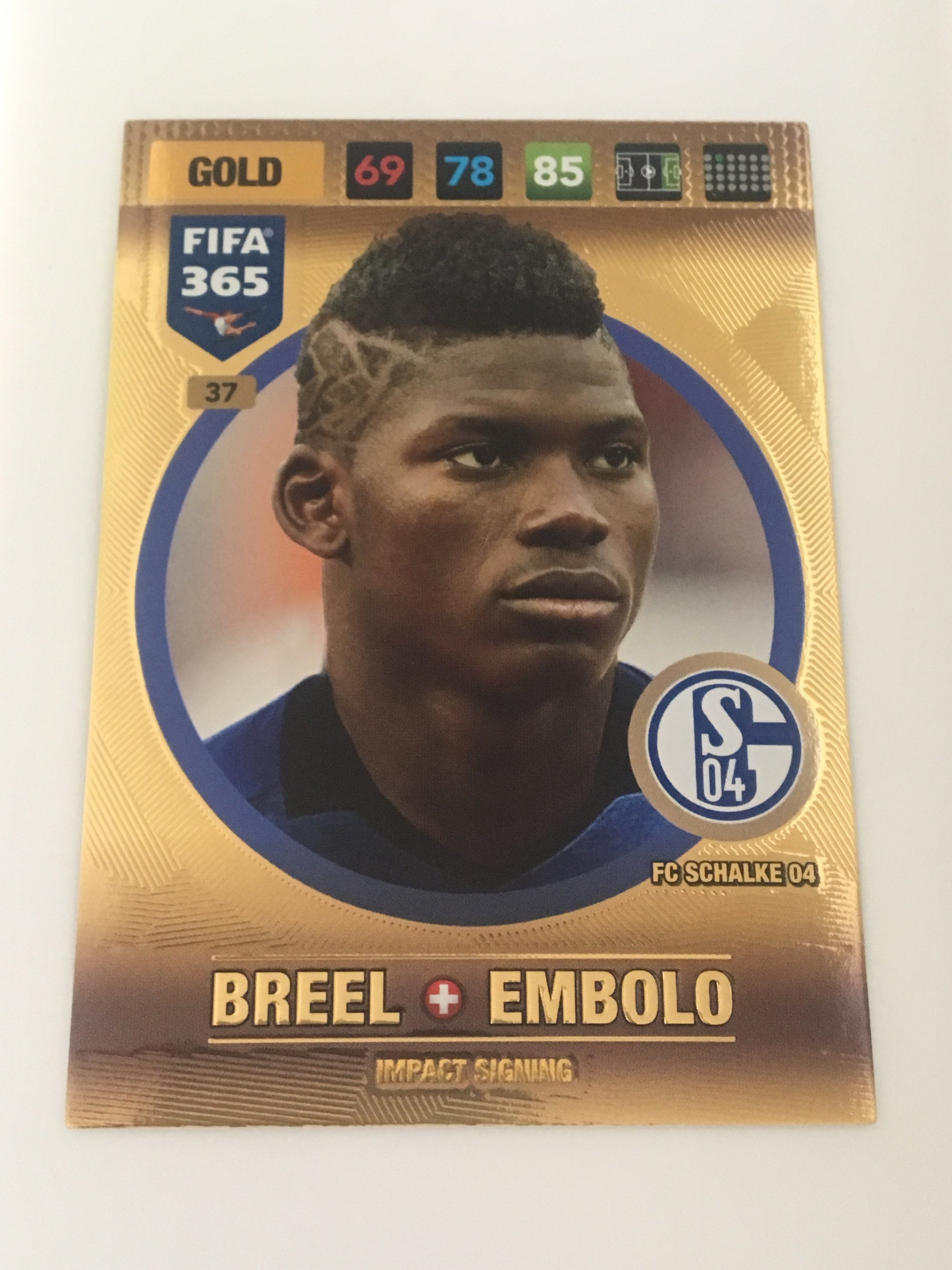 037. BREEL EMBOLO - FC SCHALKE 04 - GOLD - IMPACT SIGNING