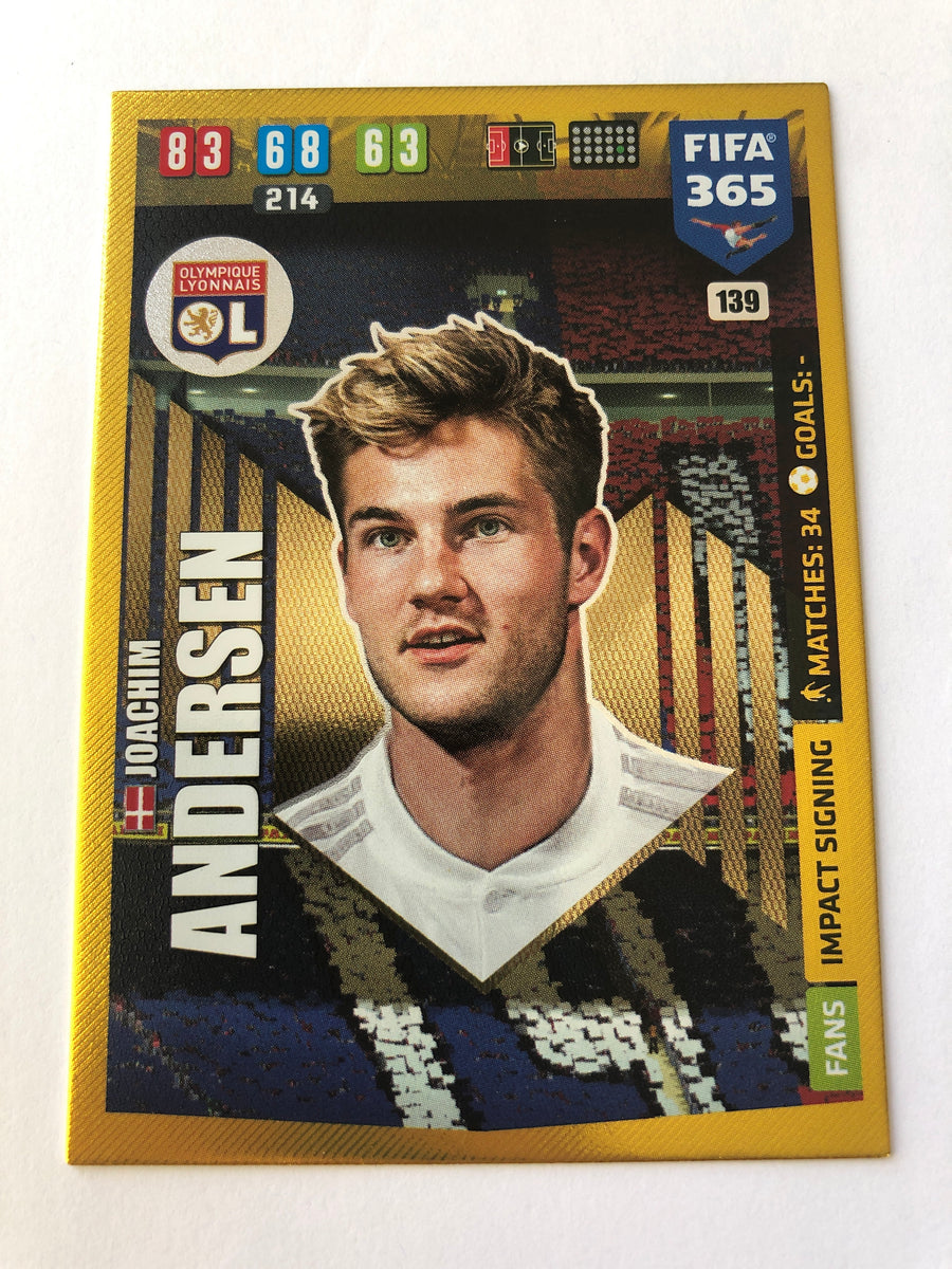 139. JOACHIM ANDERSEN - OLYMPIQUE LYONNAIS - FANS IMPACT SIGNING