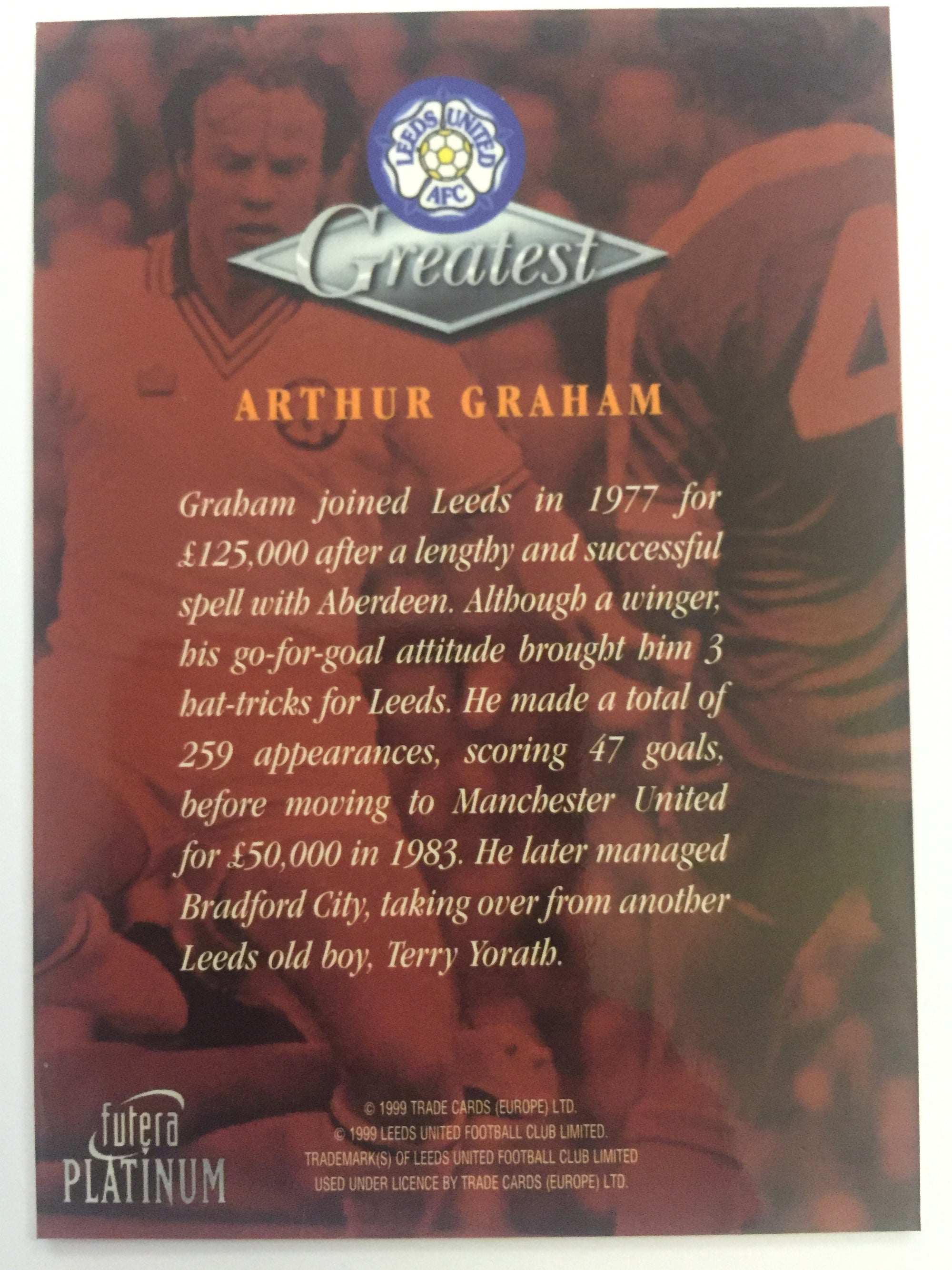 ARTHUR GRAHAM - LEEDS UNITED