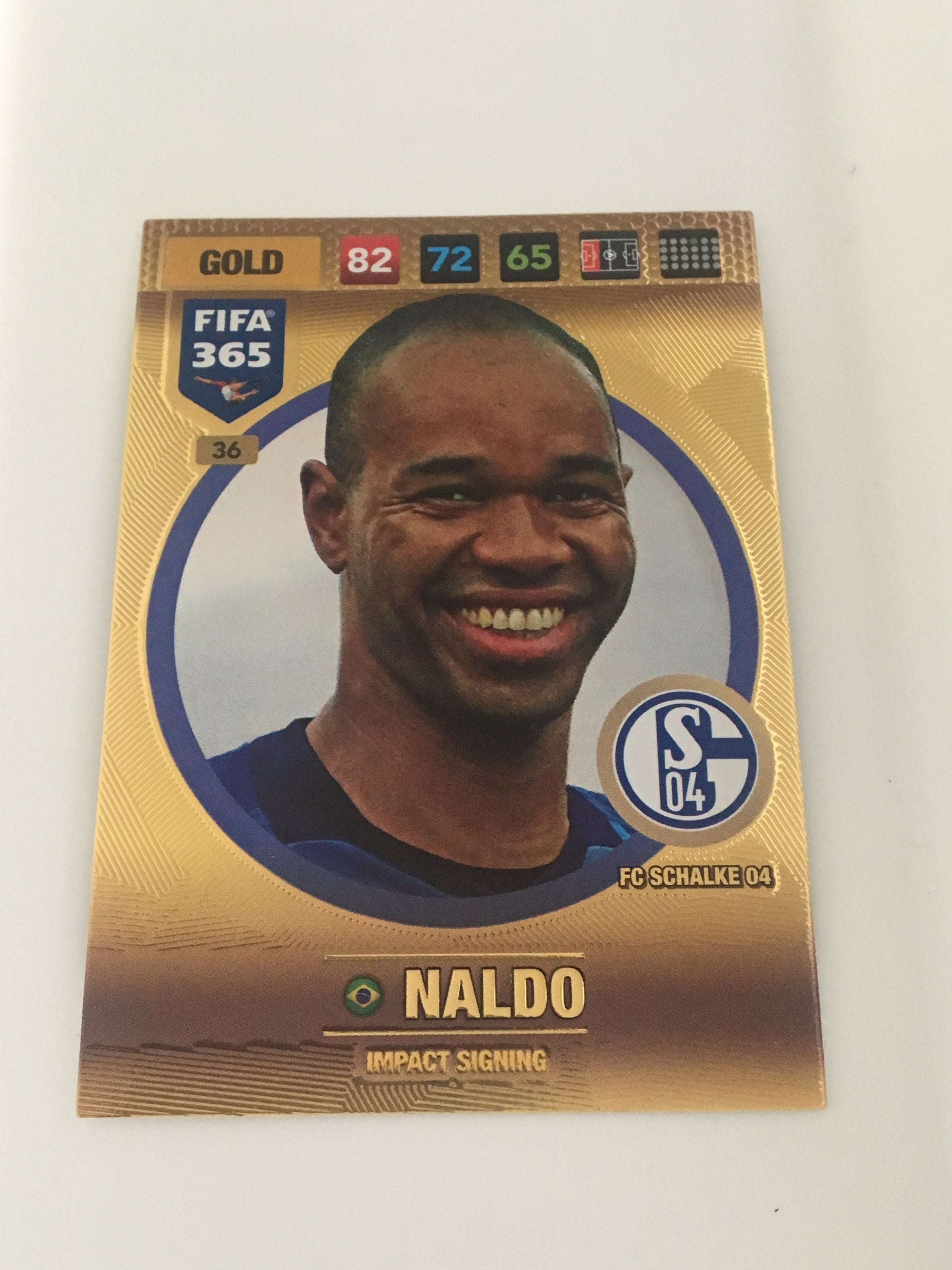 036. NALDO - FC SCHALKE 04 - GOLD - IMPACT SIGNING
