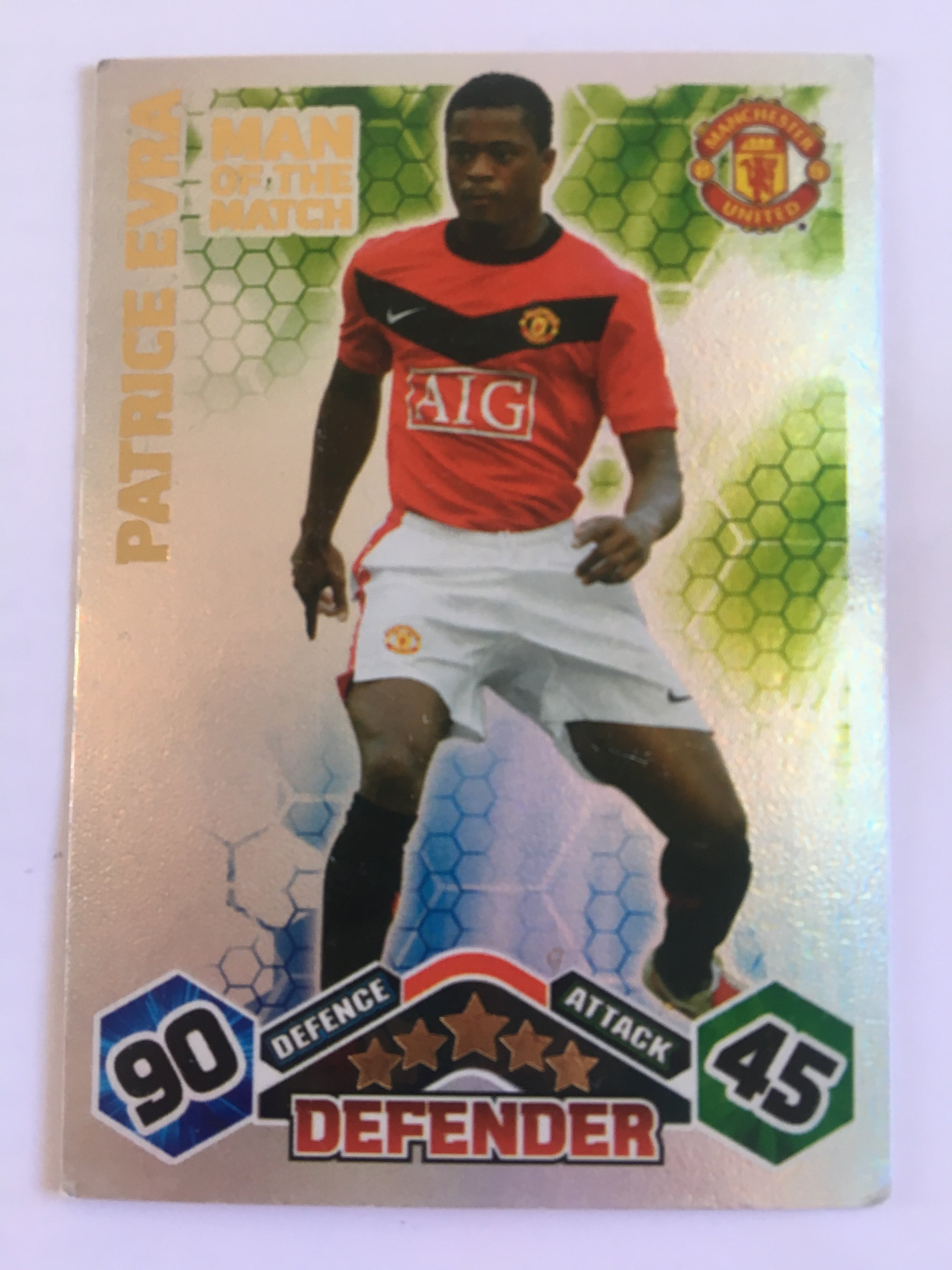 MOM-037. PATRICE EVRA - MANCHESTER UNITED - MAN OF THE MATCH
