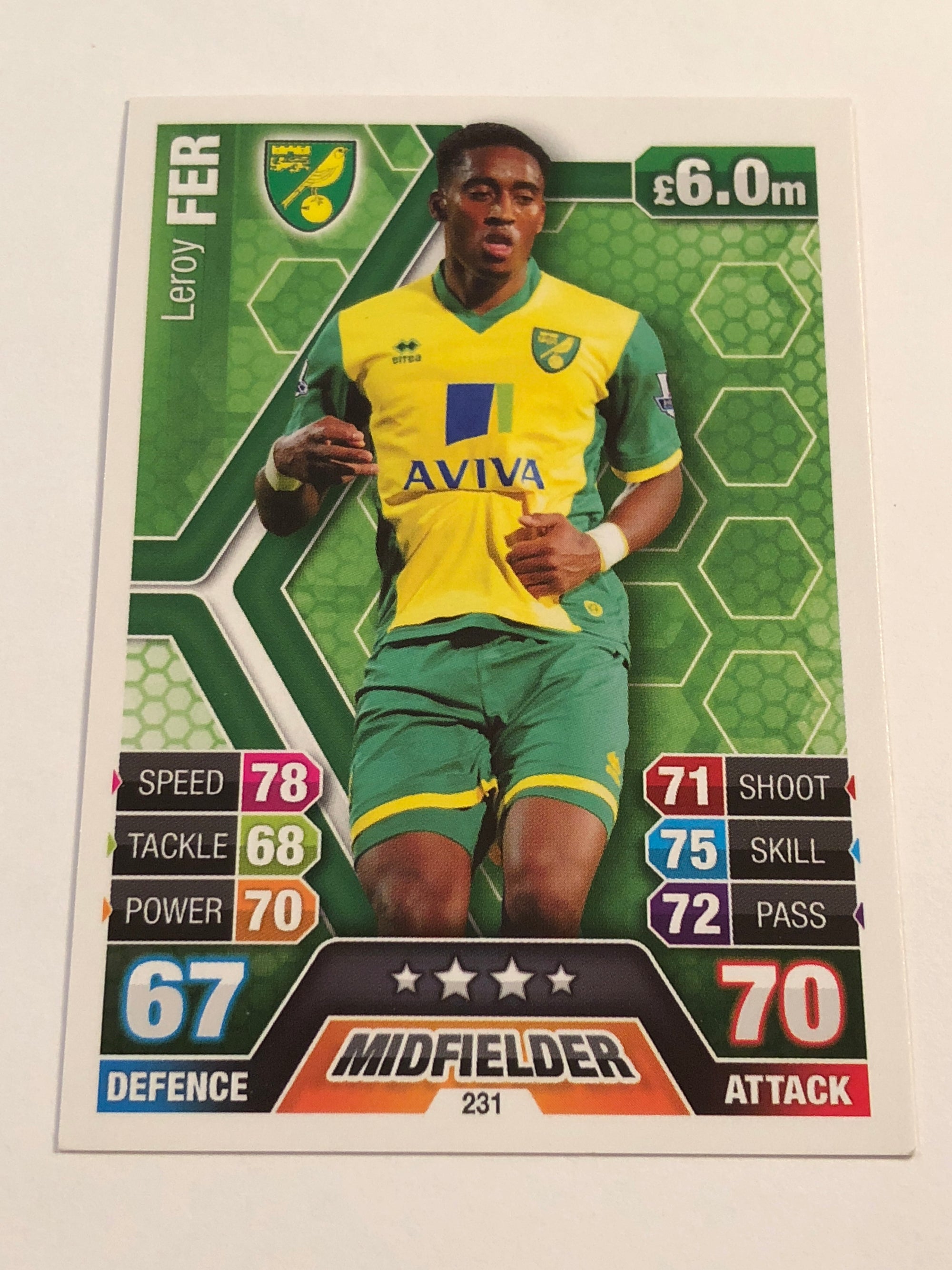 231. LEROY FER - NORWICH CITY