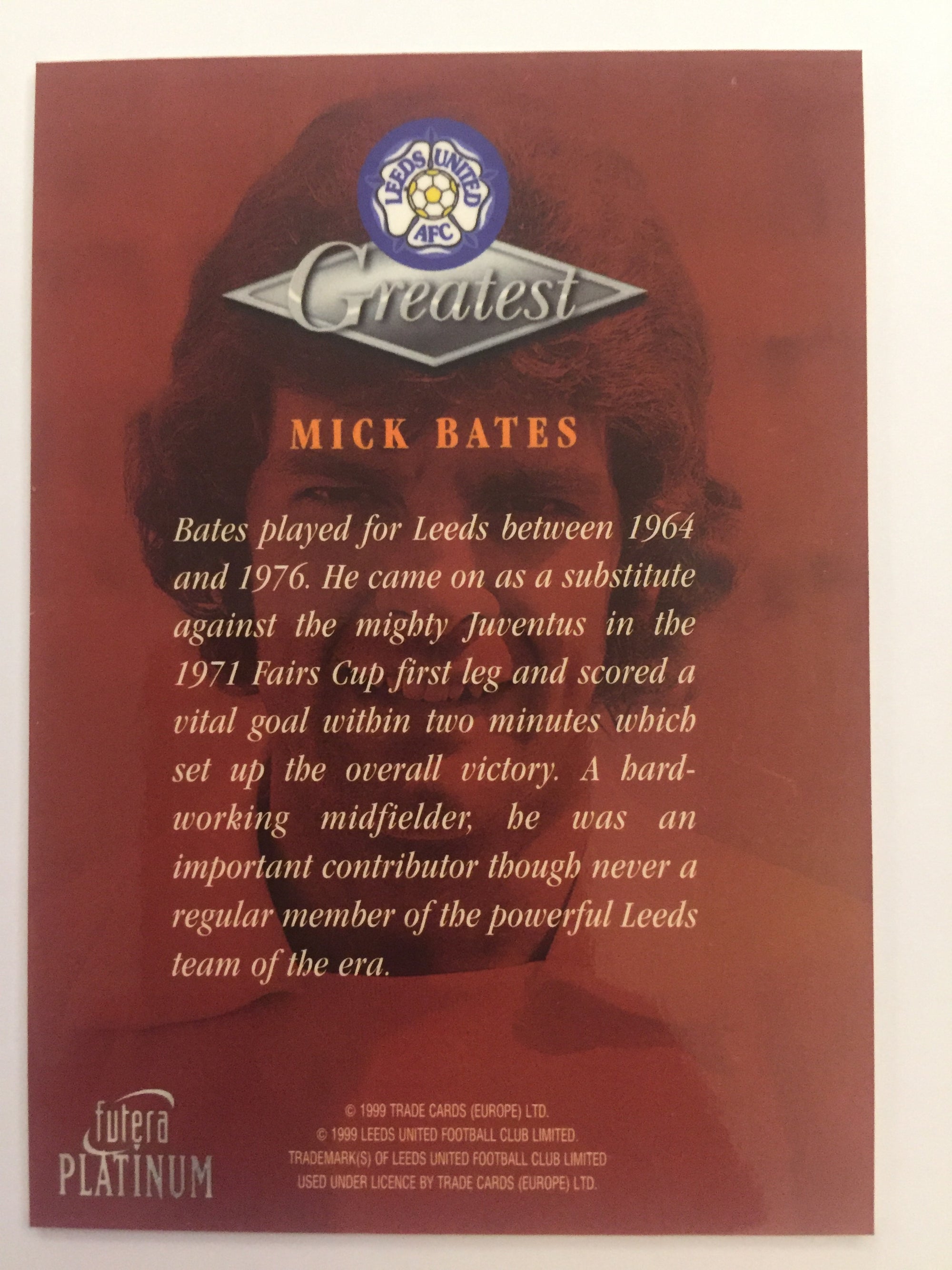 MICK BATES - LEEDS UNITED