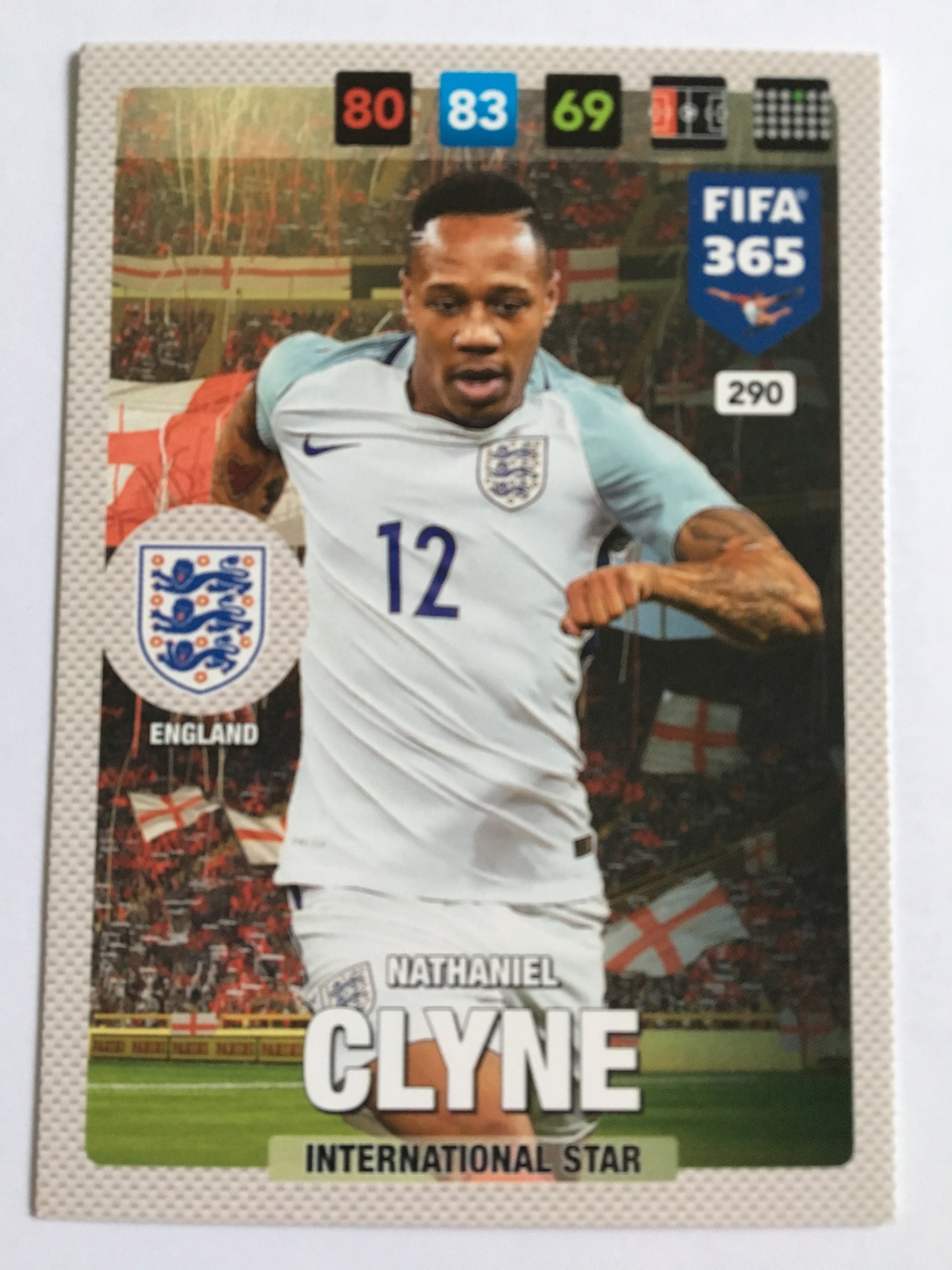 290. NATHANIEL GLYNE - ENGLAND - INTERNATIONAL STAR