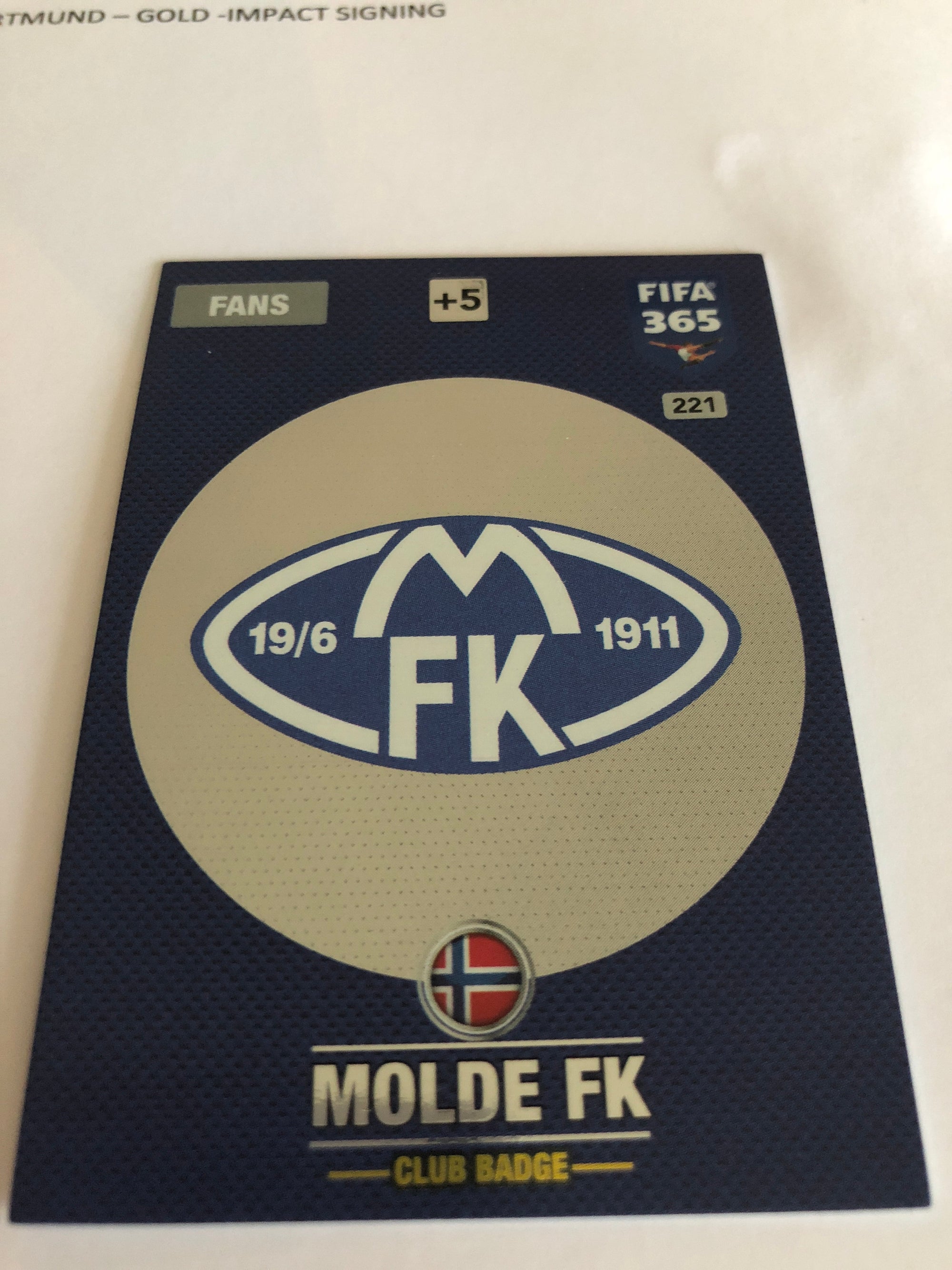 221. MOLDE FK - NORGE - CLUB BADGE