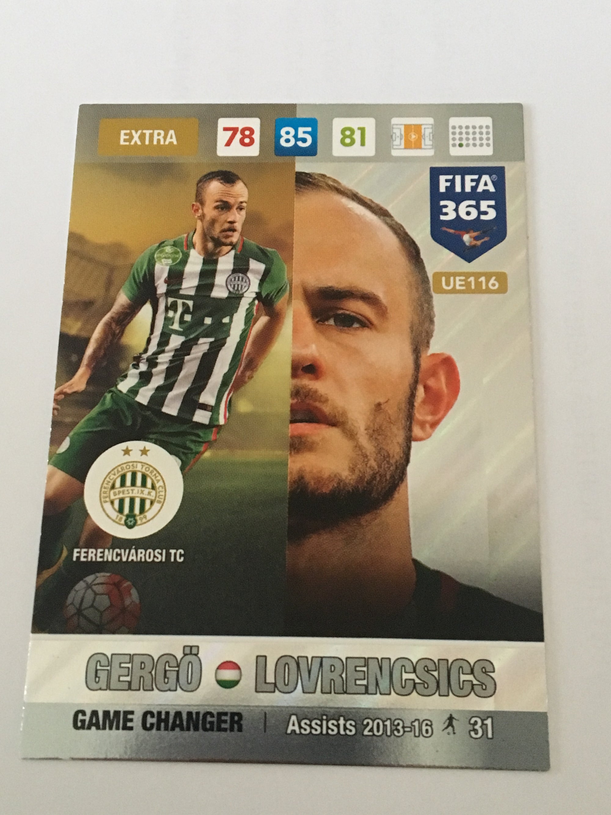 UE116 - GERGÖ LOVRENCSICS - FERENCVÁROSI TC - EXTRA - GAME CHANGER
