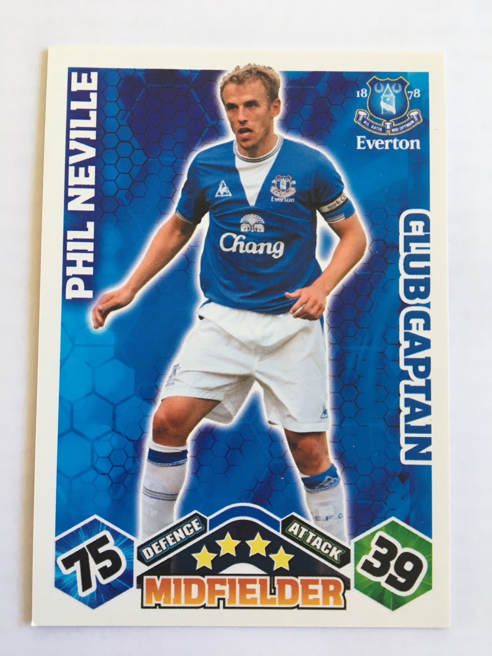 CC053. PHIL NEVILLE - EVERTON - CLUB CAPTAIN