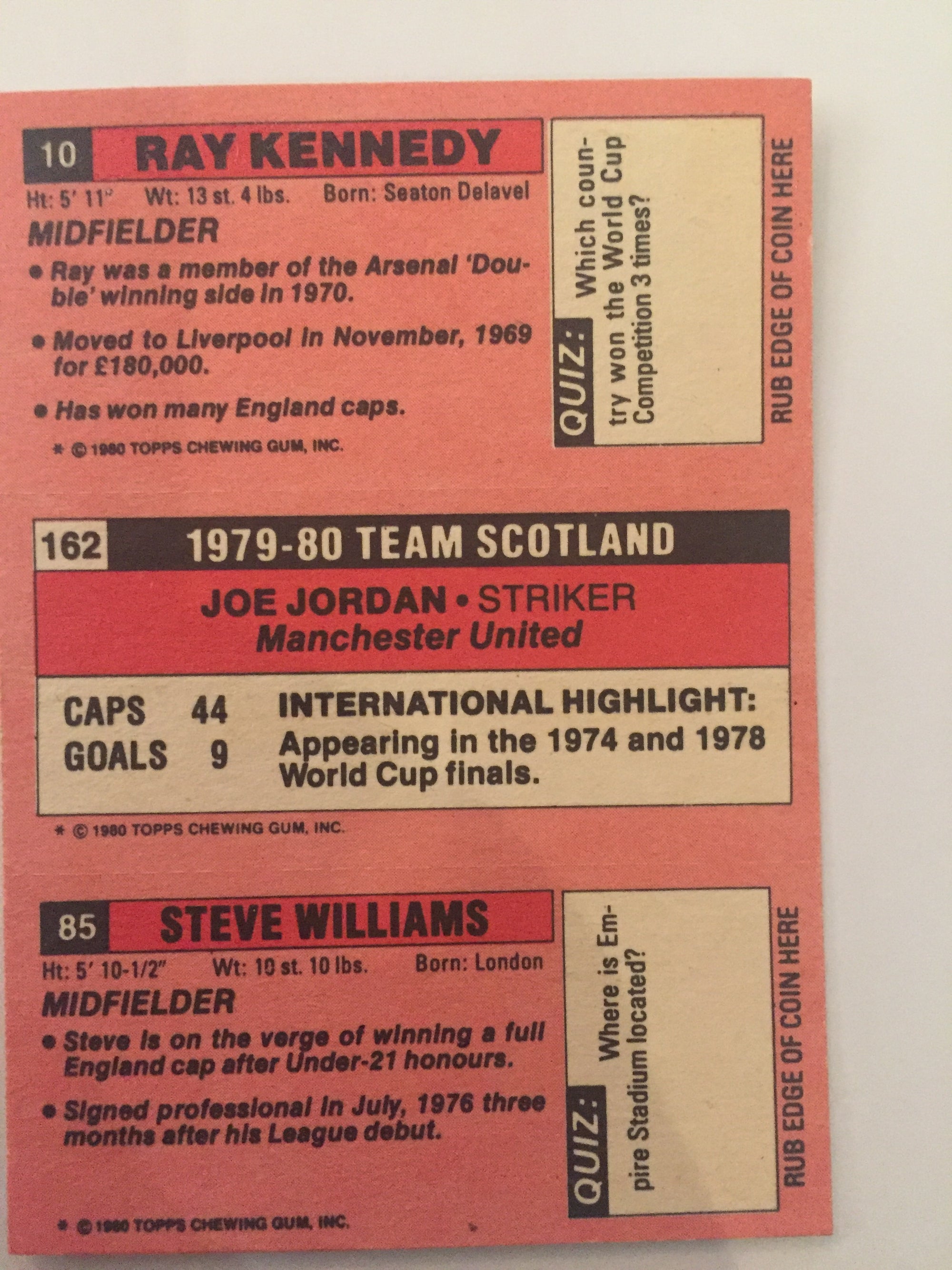 10 - 162 - 85.    KENNEDY - JORDAN - WILLIAMS