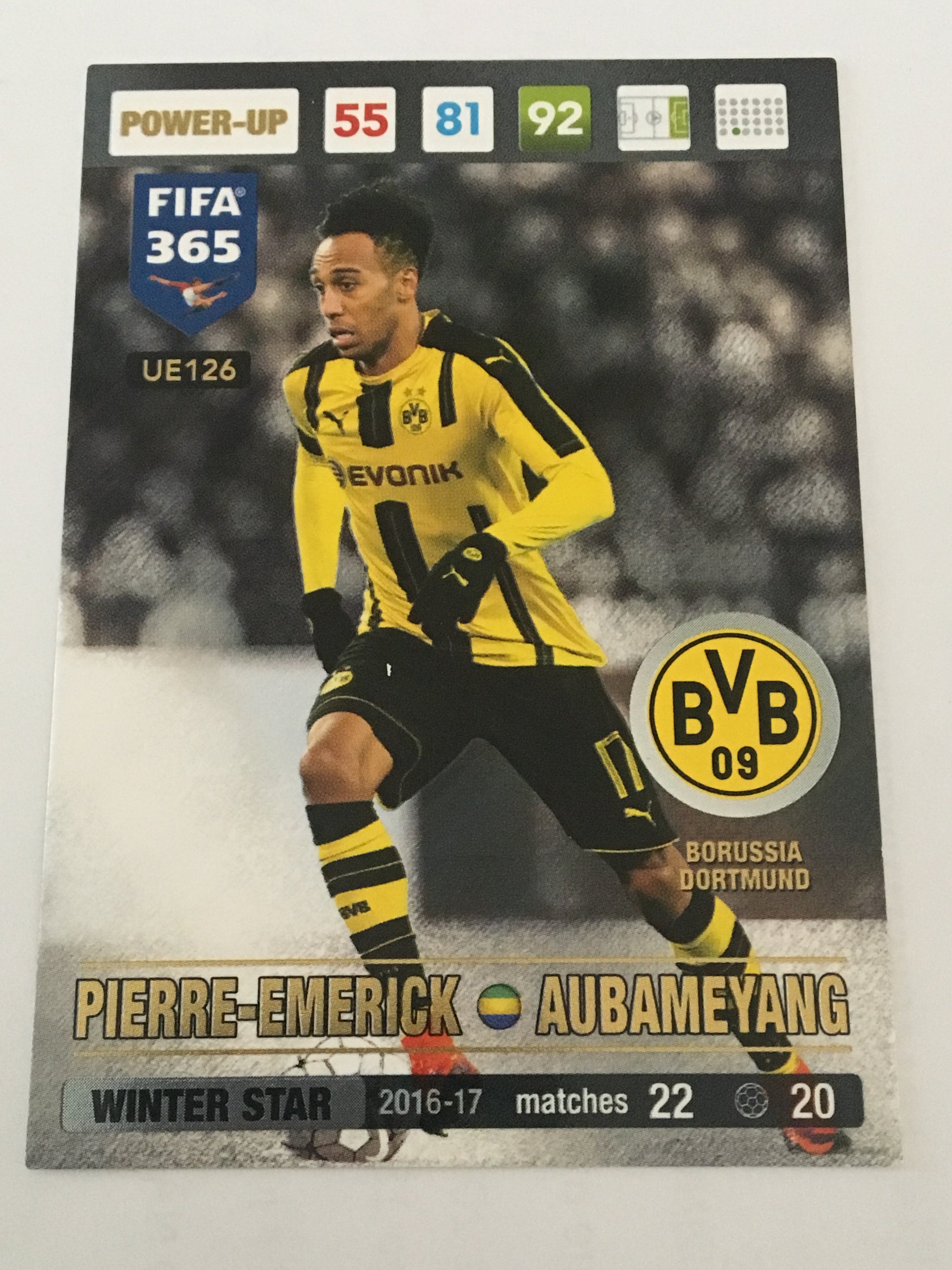 UE126 - PIERRE-EMERICK AUBAMEYANG - BORUSSIA DORTMUND - POWER-UP - WINTER STAR