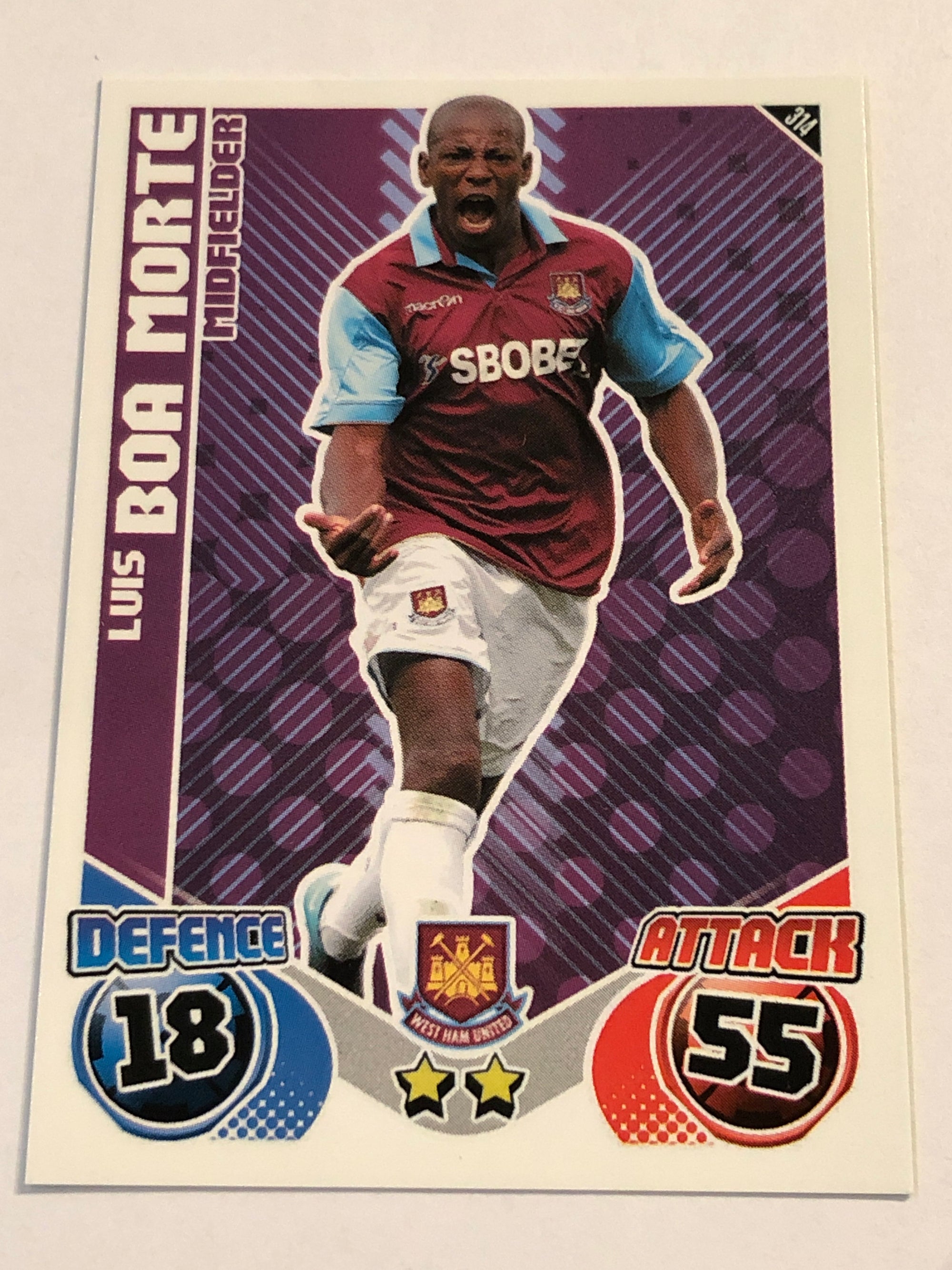 314. LUIS BOA MORTE - WEST HAM UNITED