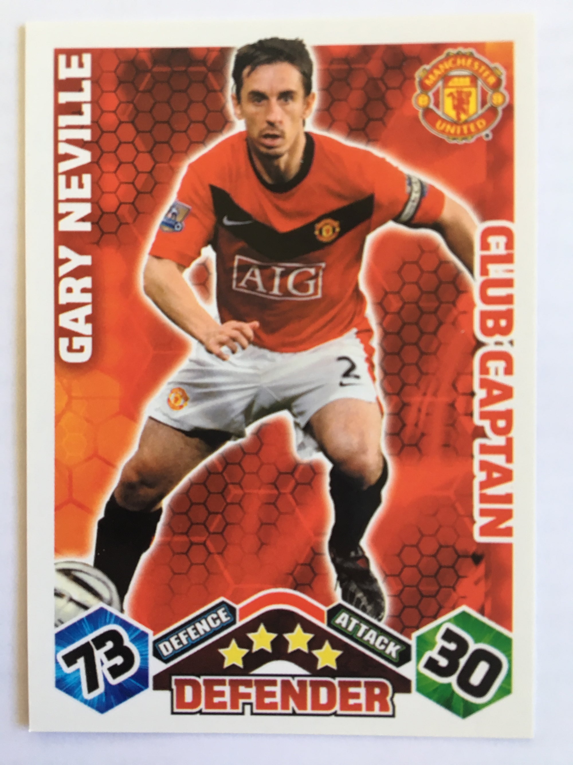 CC094. GARY NEVILLE - MANCHESTER UNITED - CLUB CAPTAIN