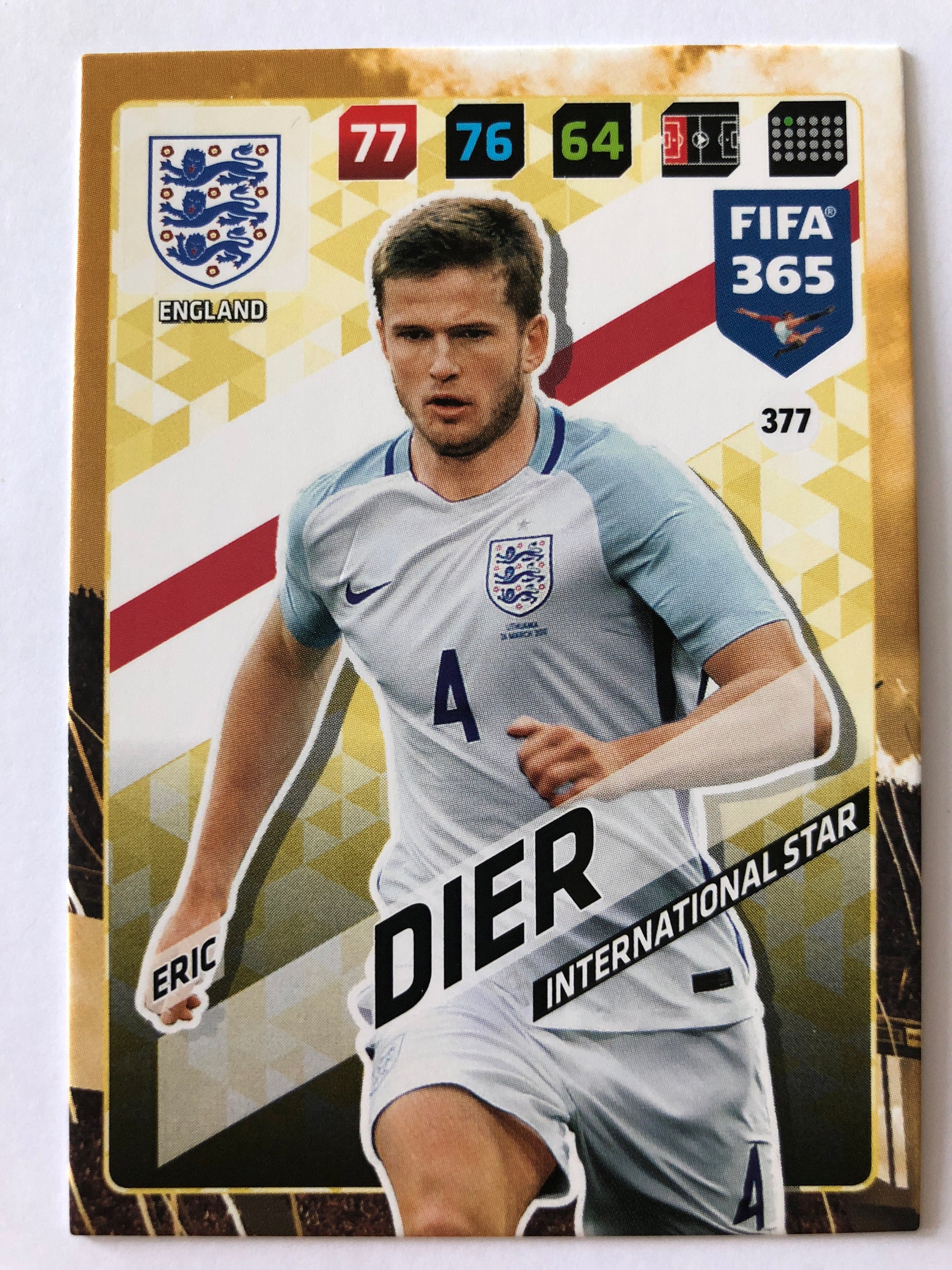 377. ERIC DIER - ENGLAND - INTERNATIONAL STAR