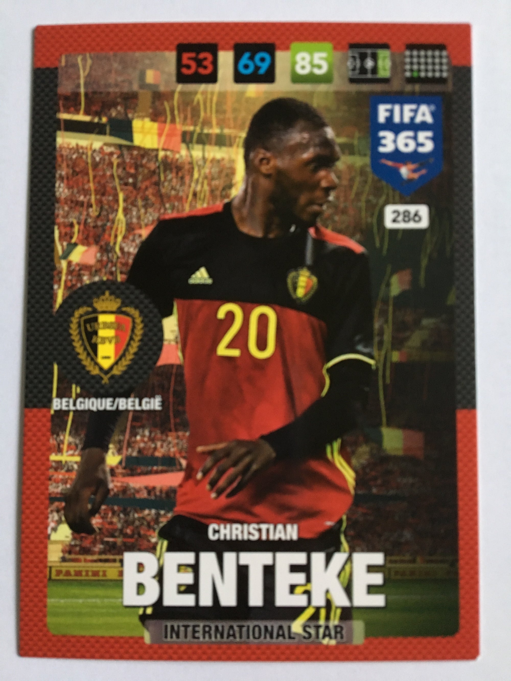 286. CHRISTIAN BENTEKE - BELGIQUE/BELGIË - INTERNATIONAL STAR
