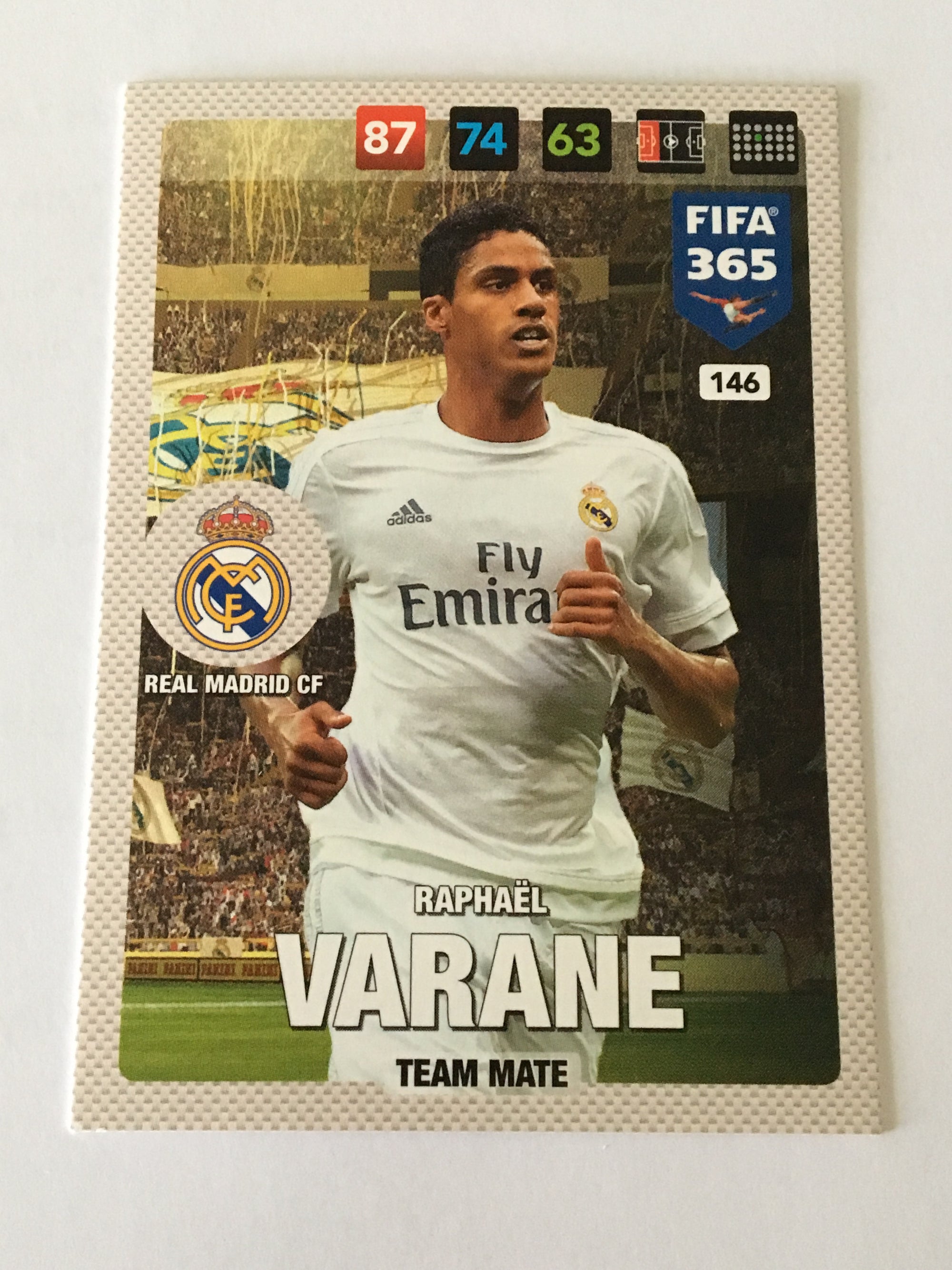 146. RAPHAËL VARANE - REAL MADRID CF - TEAM MATE