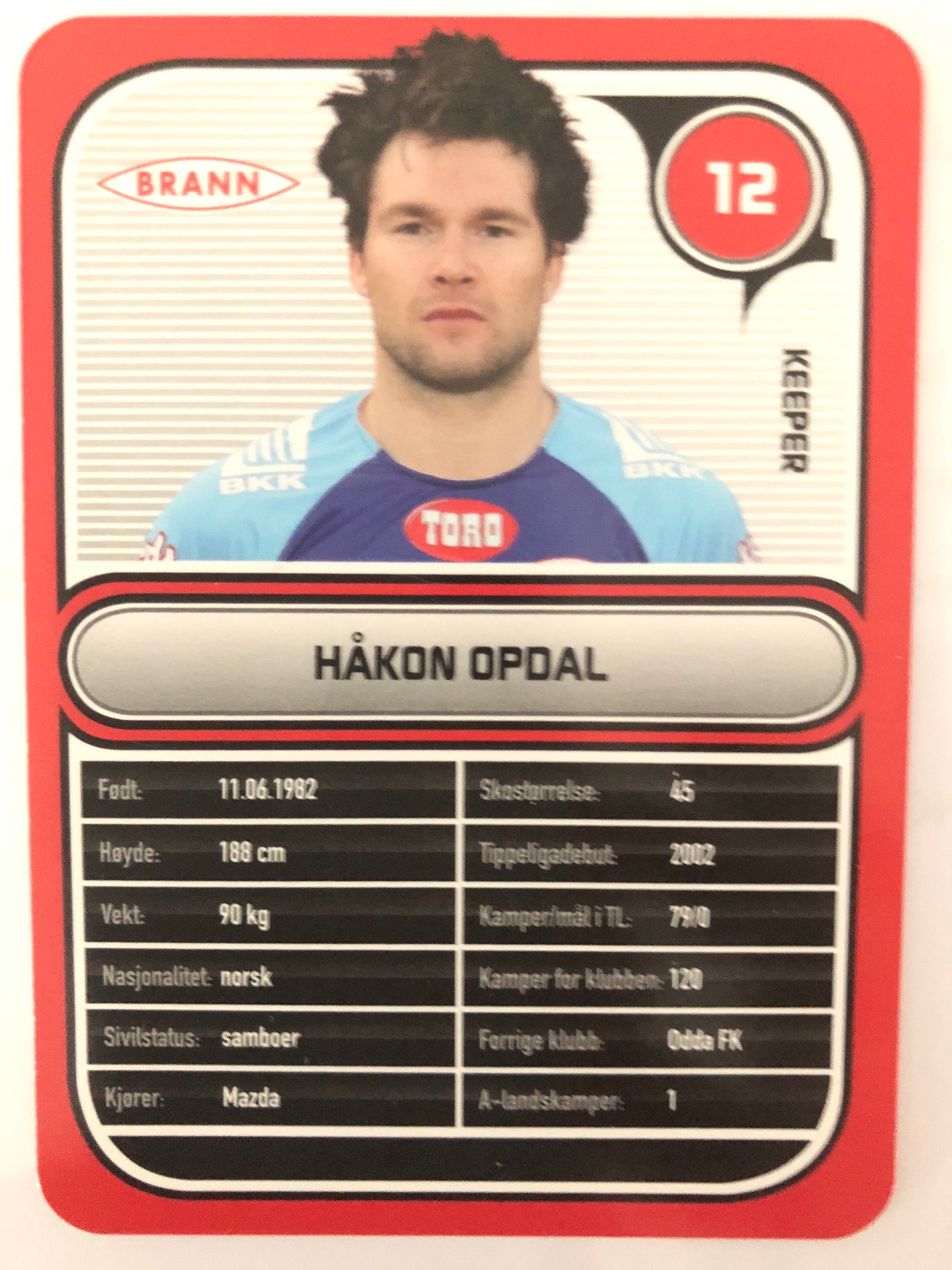 BRANN 012. HÅKON OPDAL