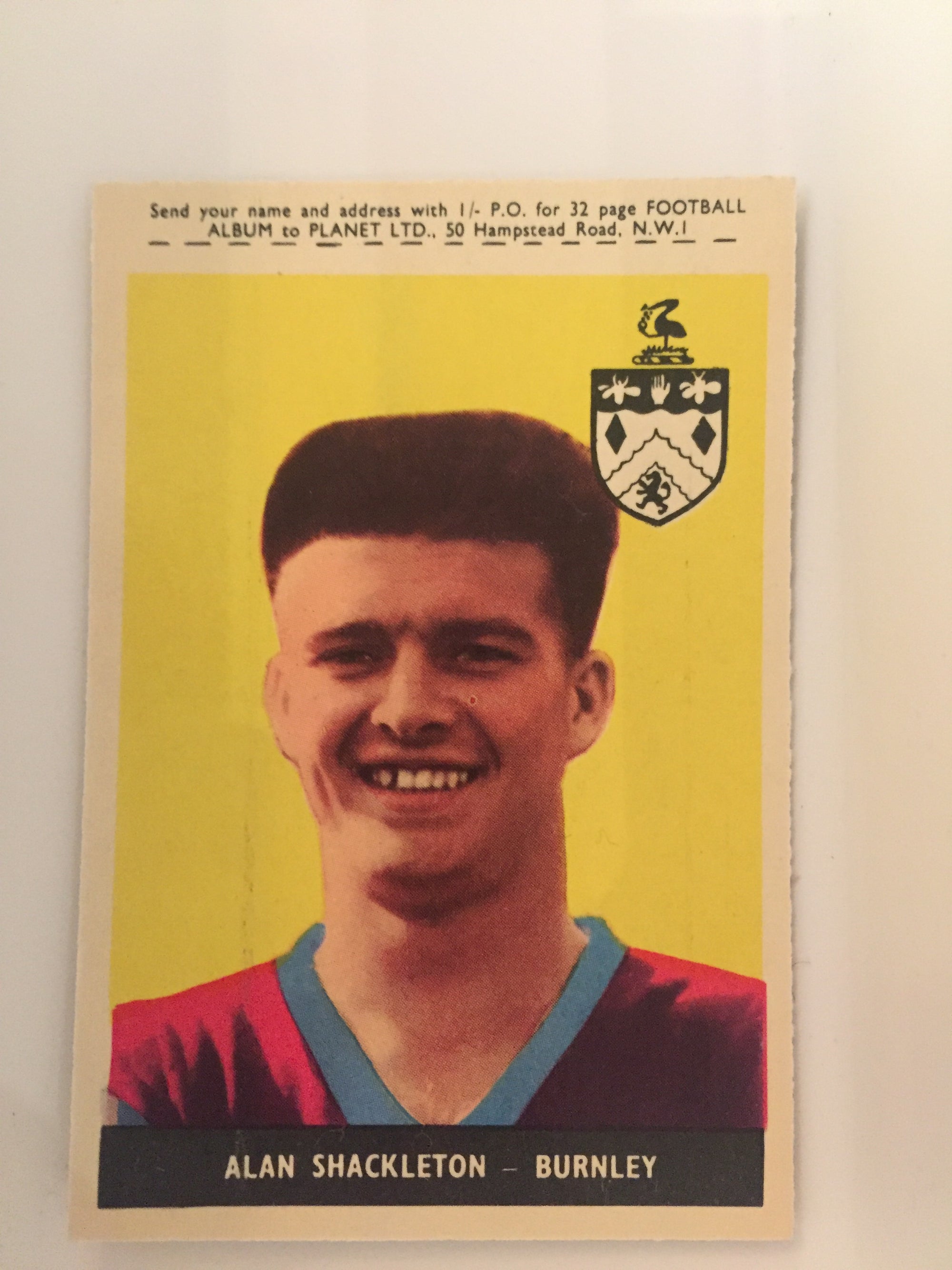 021. ALAN SHACKLETON - BURNLEY