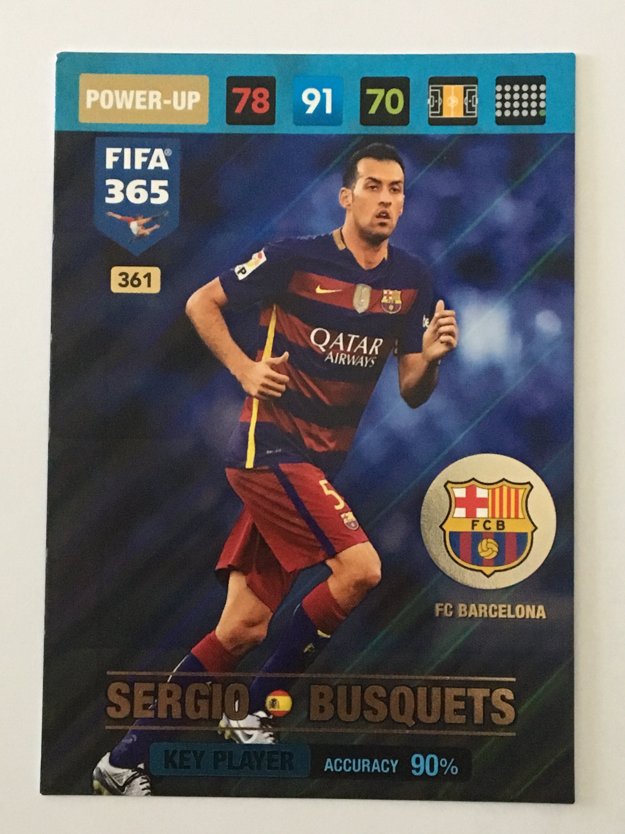 361. SERGIO BUSQUETS - FC BARCELONA - POWER-UP - KEY PLAYER