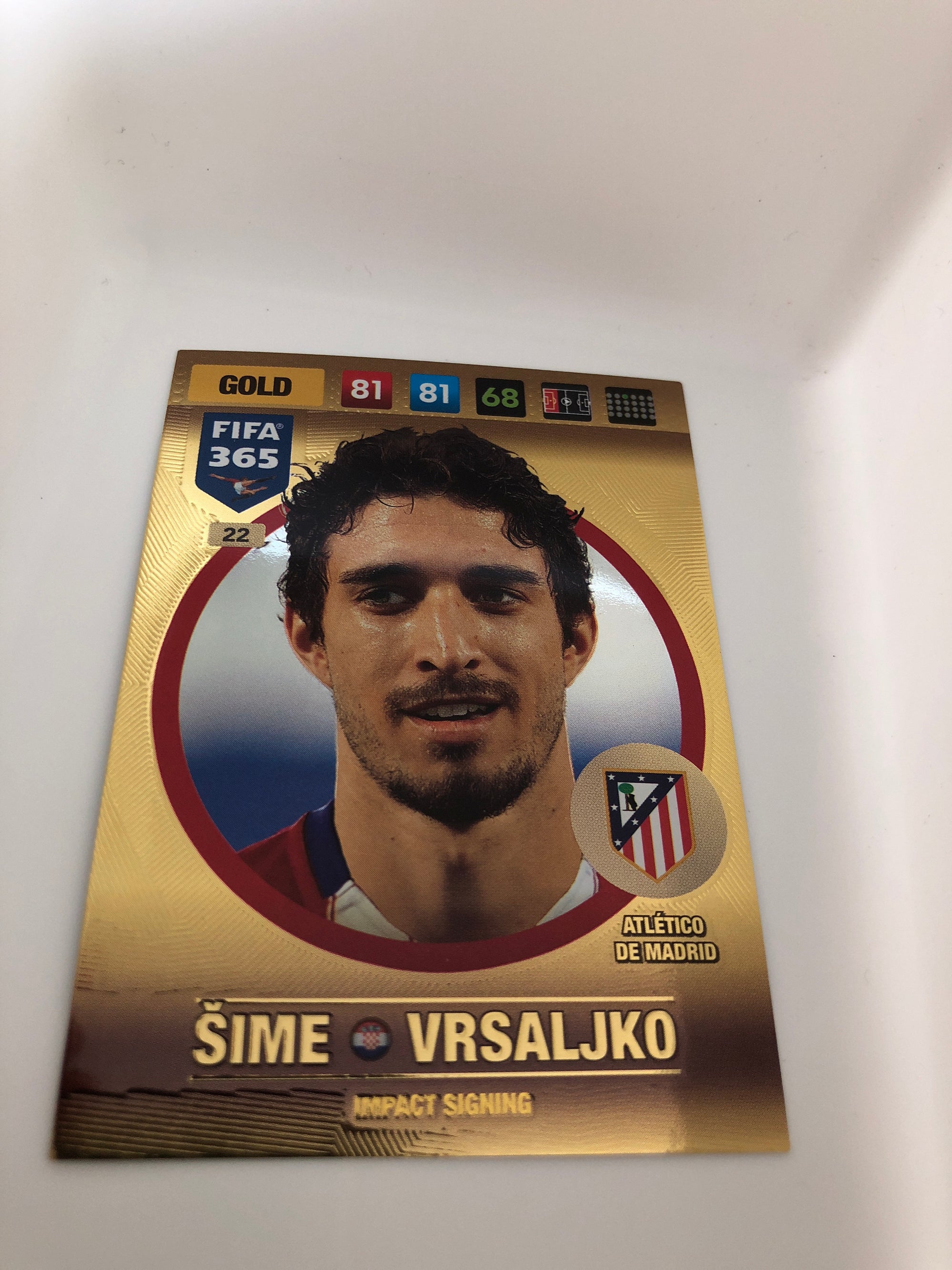 022. SIME VRSALJKO - ATLÉTICO DE MADRID - GOLD - IMPACT SIGNING