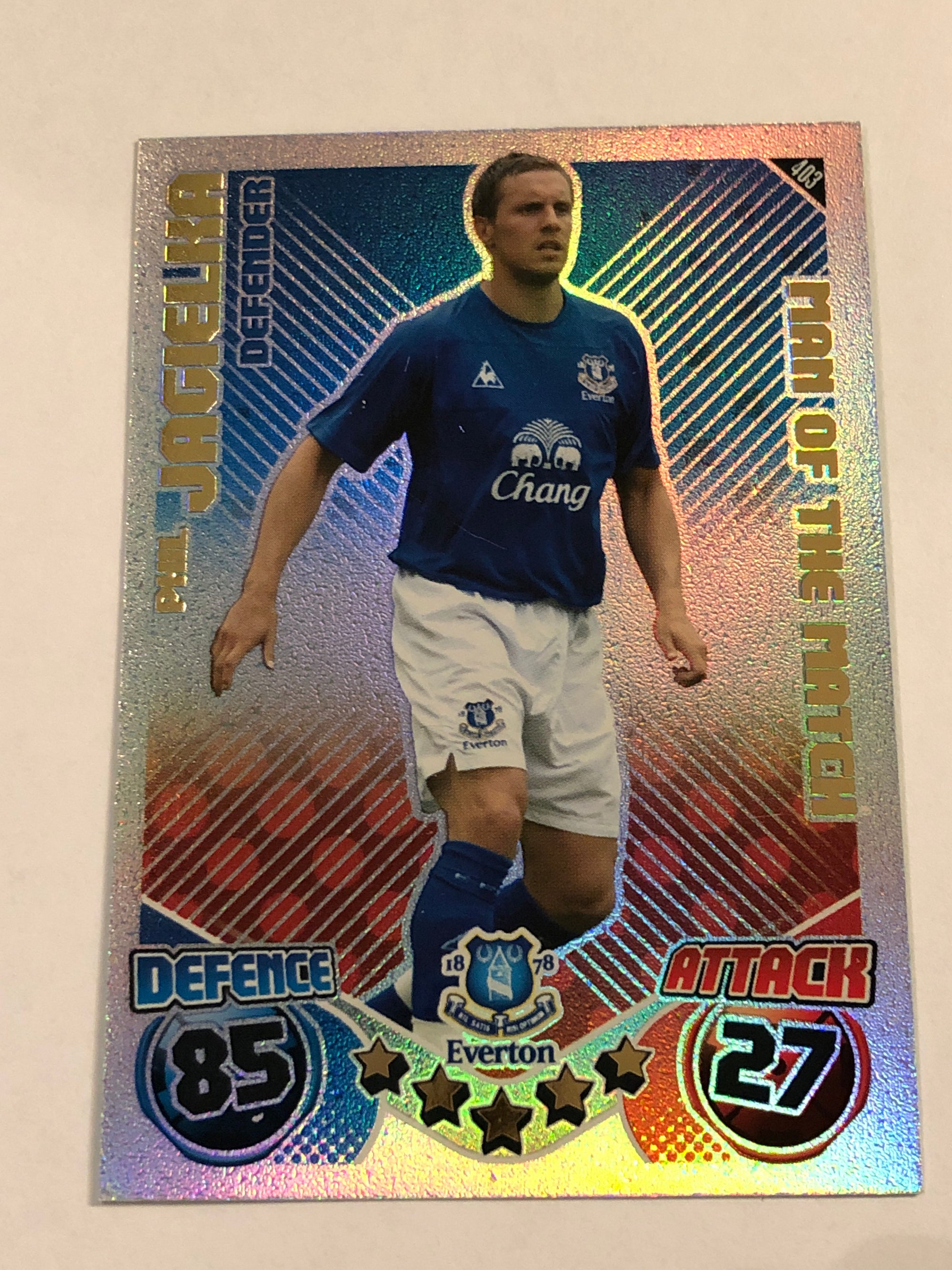 403. PHIL JAGIELKA - EVERTON - MAN OF THE MATCH