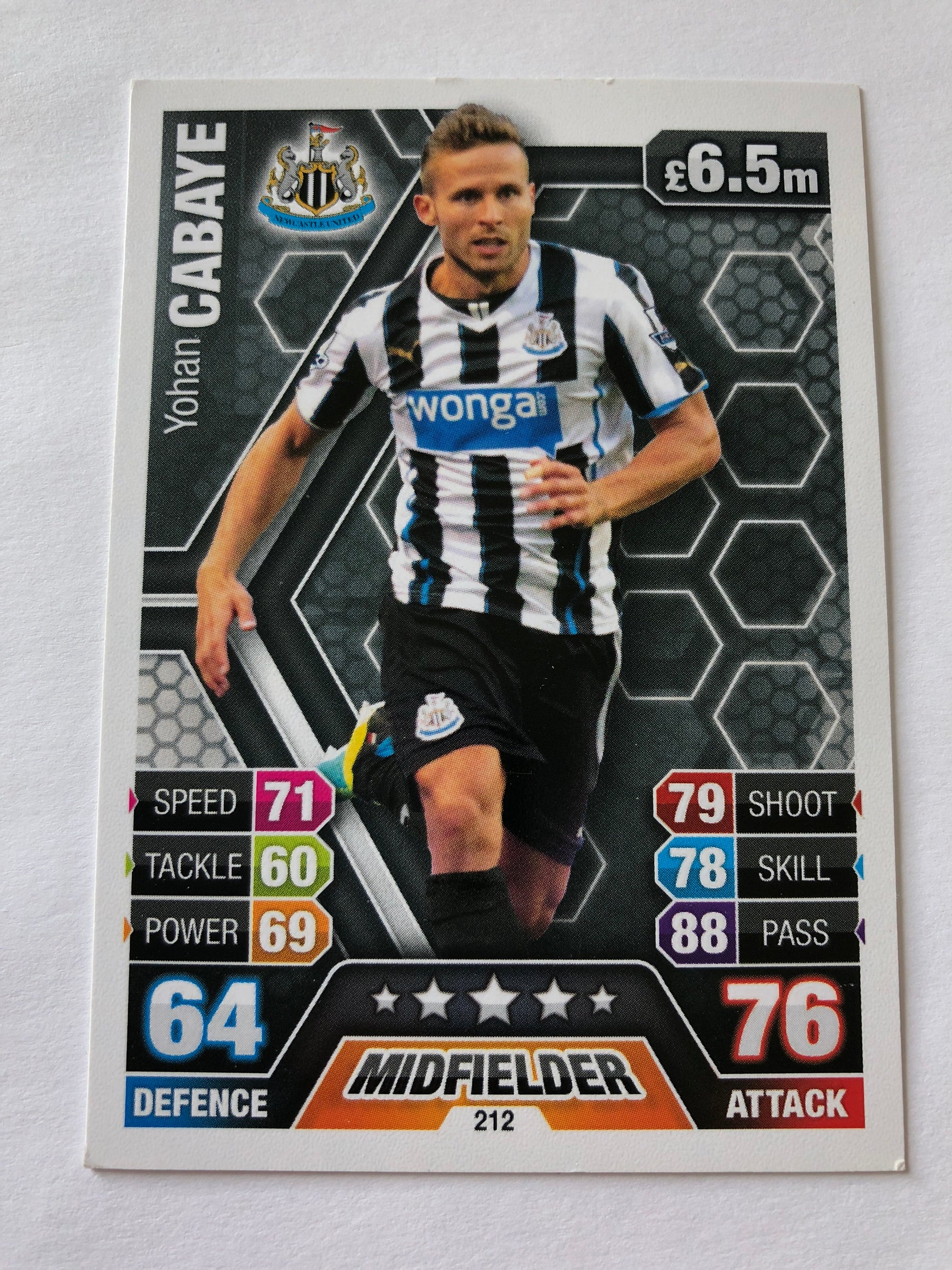 212. YOHAN CABAYE - NEWCASTLE UNITED