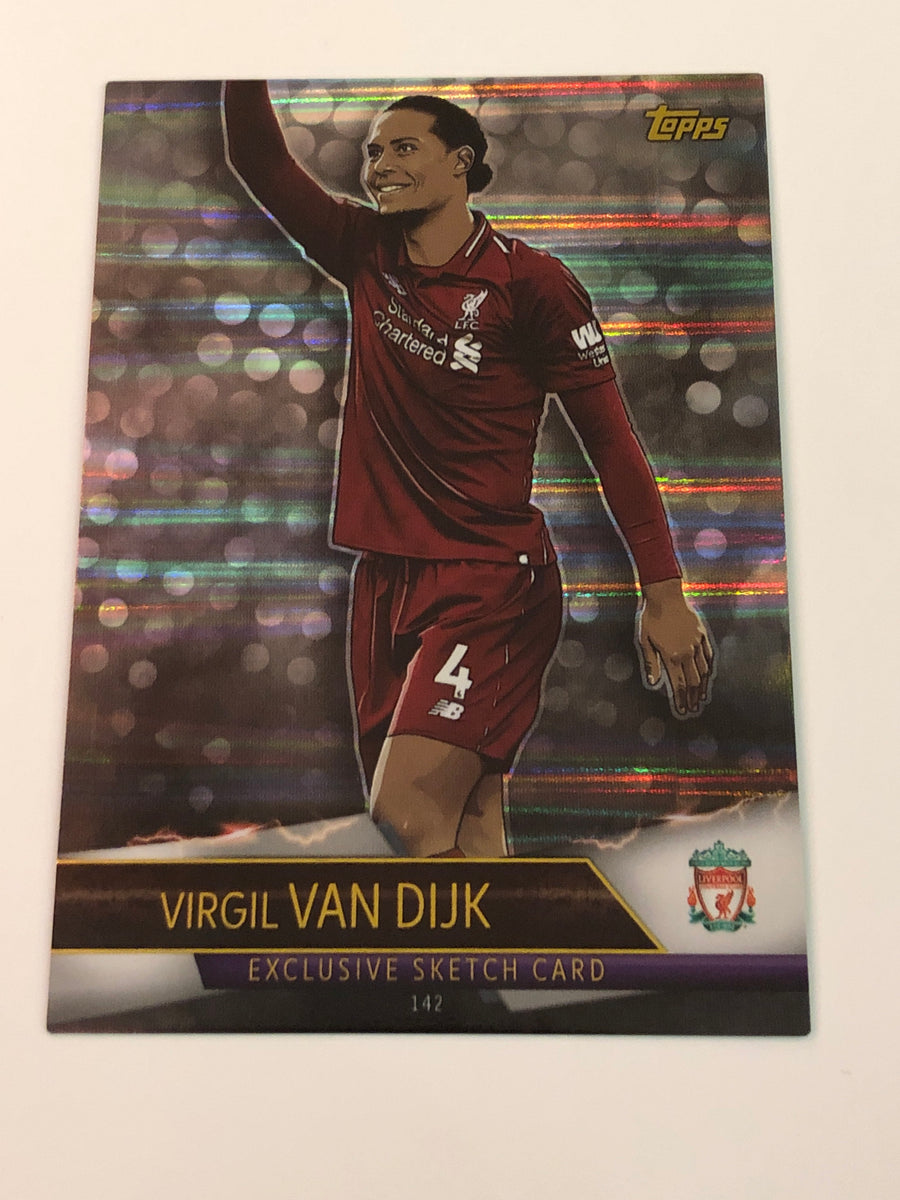 142. VIRGIL VAN DIJK - LIVERPOOL - EXCLUSIVE SKETCH CARD