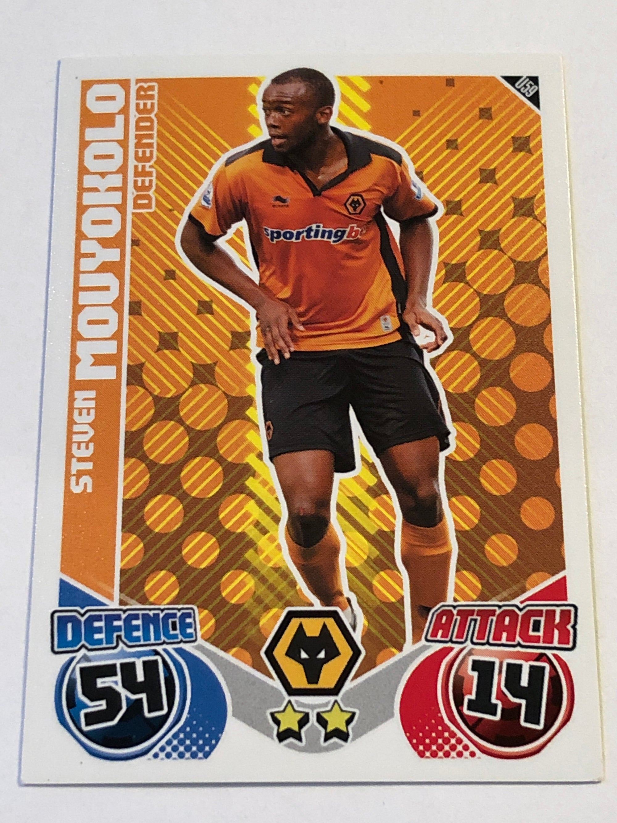 U59. STEVEN MOUYOKOLO - WOLVERHAMPTON WANDERERS