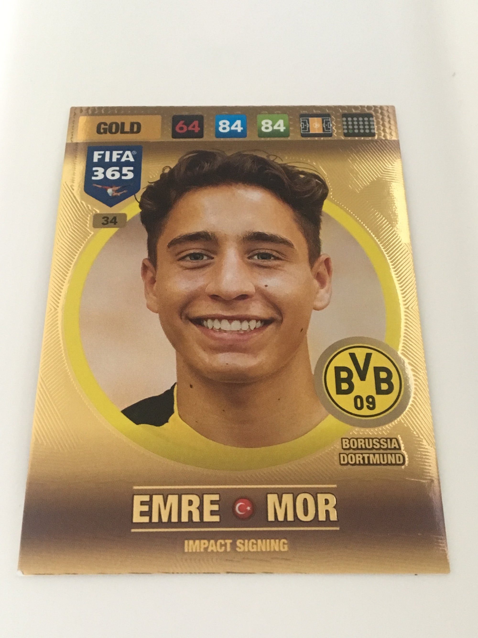 034. EMRE MOR - BORUSSIA DORTMUND - GOLD - IMPACT SIGNING