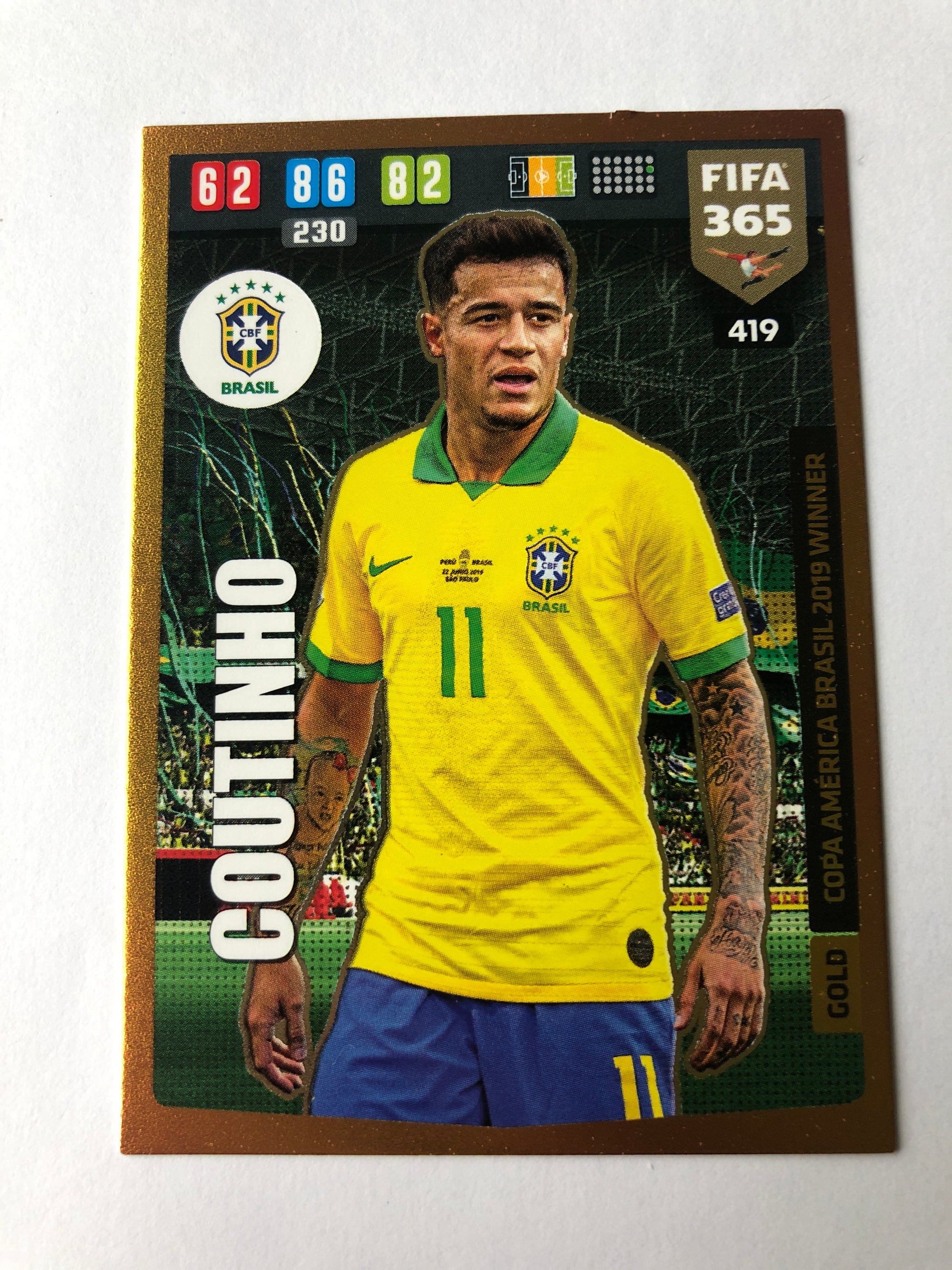 419. COUTINHO - BRASIL - GOLD COPA AMÉRICA BRASIL 2019 WINNER