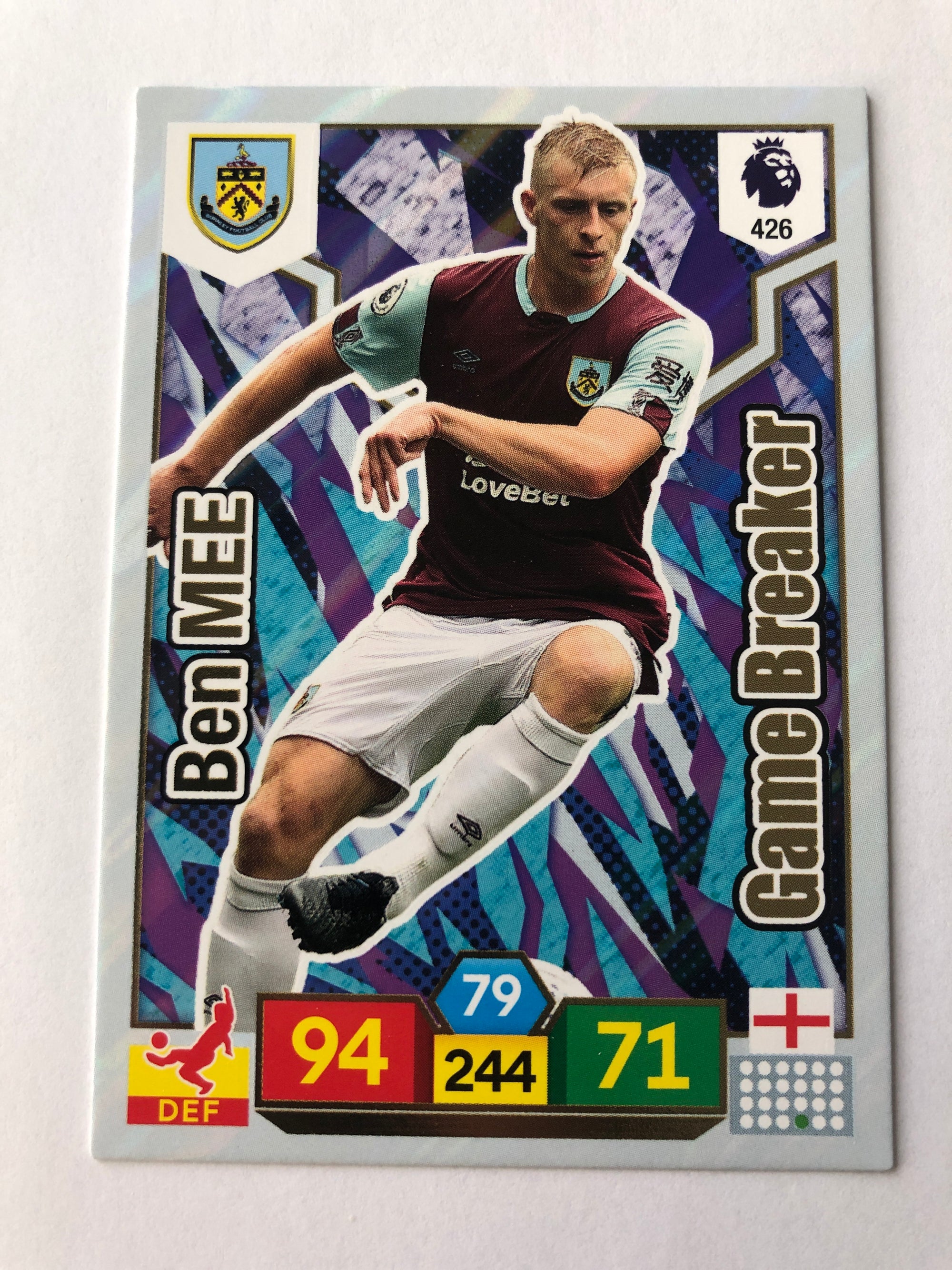 426. BEN MEE - BURNLEY - GAME BREAKER