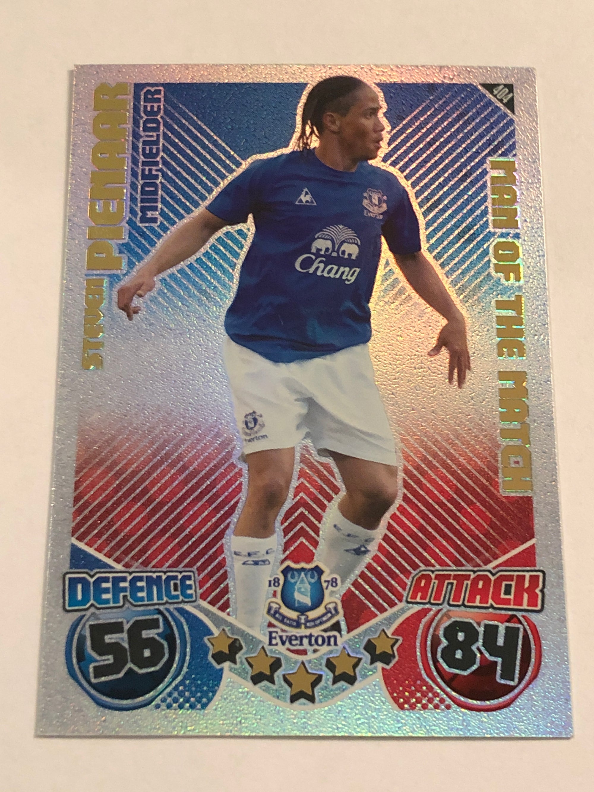 404. STEVEN PIENAAR - EVERTON - MAN OF THE MATCH