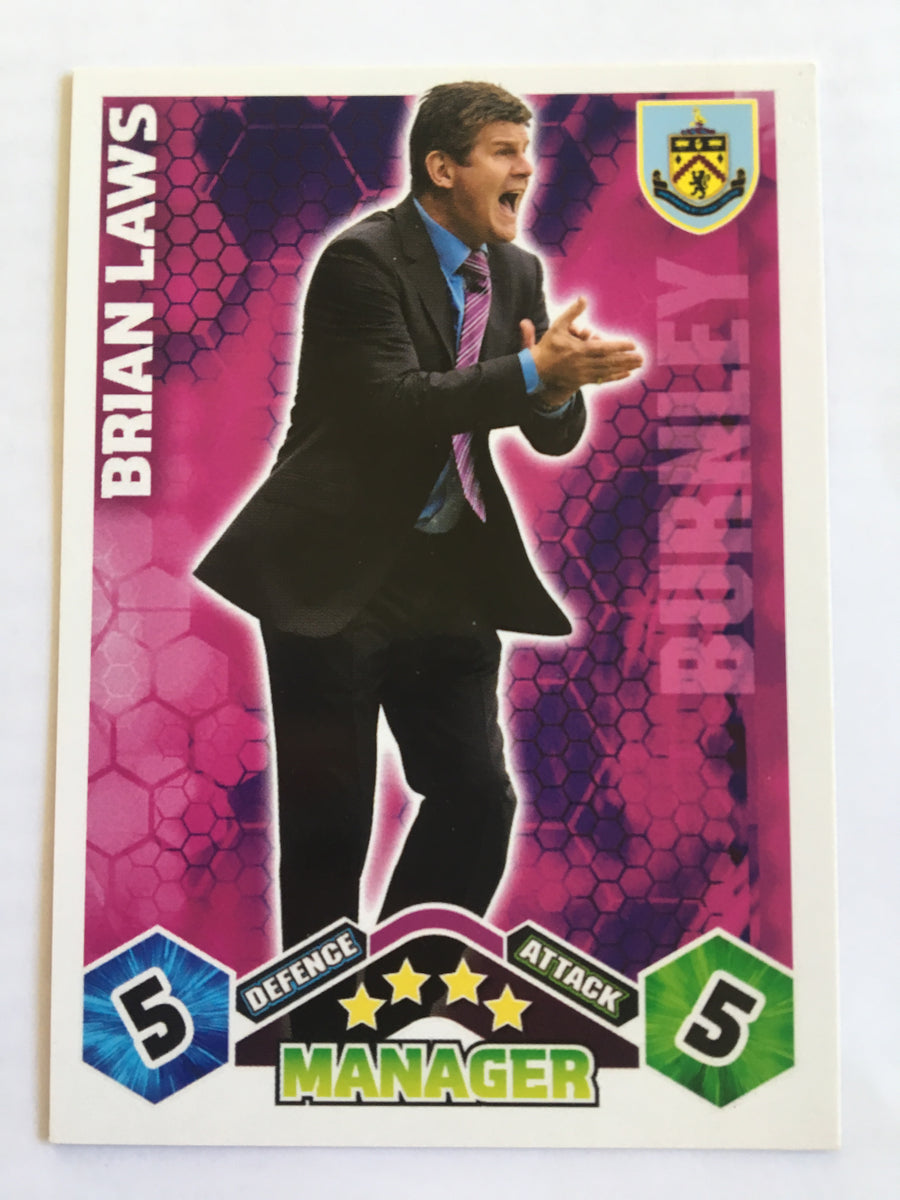 MA038. BRIAN LAWS - BURNLEY - MANAGER