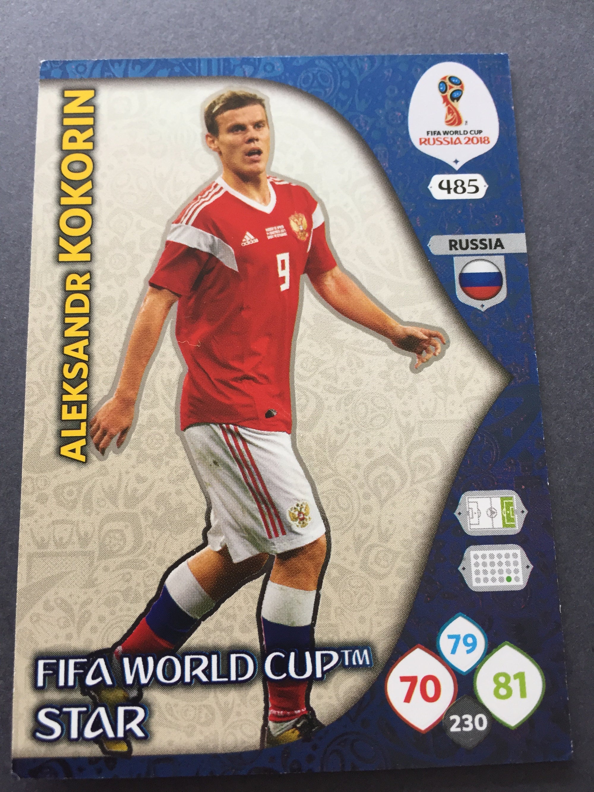 485. ALEKSANDR KOKORIN - RUSSIA - WORLD CUP STAR
