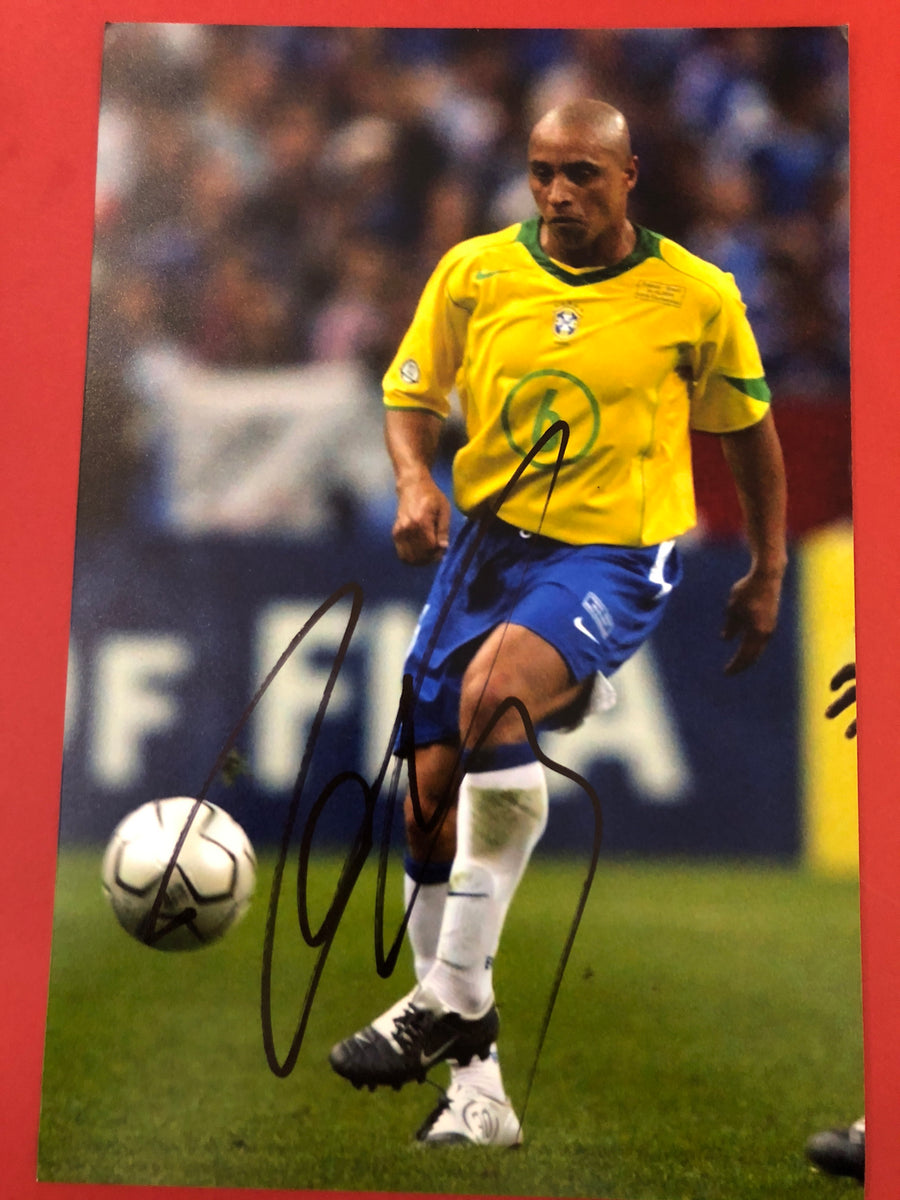 BRASIL - ROBERTO CARLOS - SIGNERT BILDE MED EKTEHETSBEVIS/COA