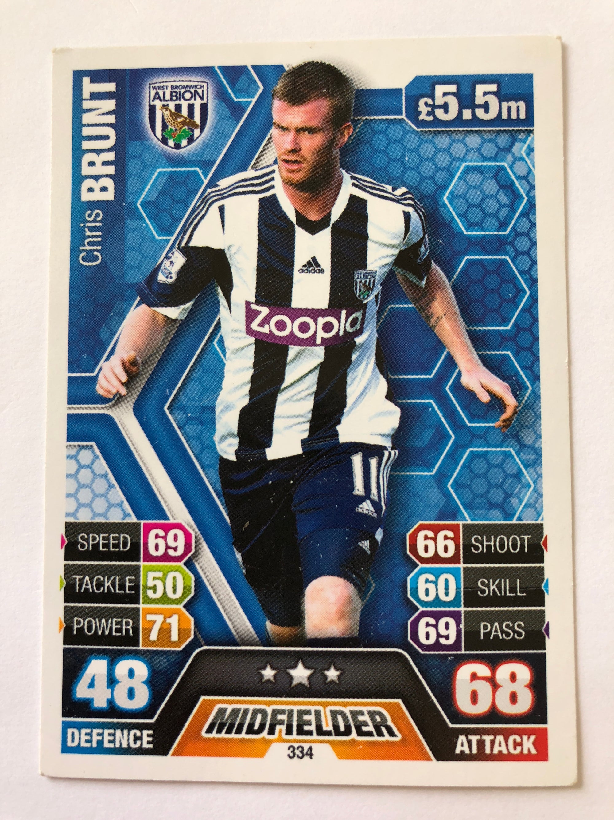 334. CHRIS BRUNT - WEST BROMWICH ALBION