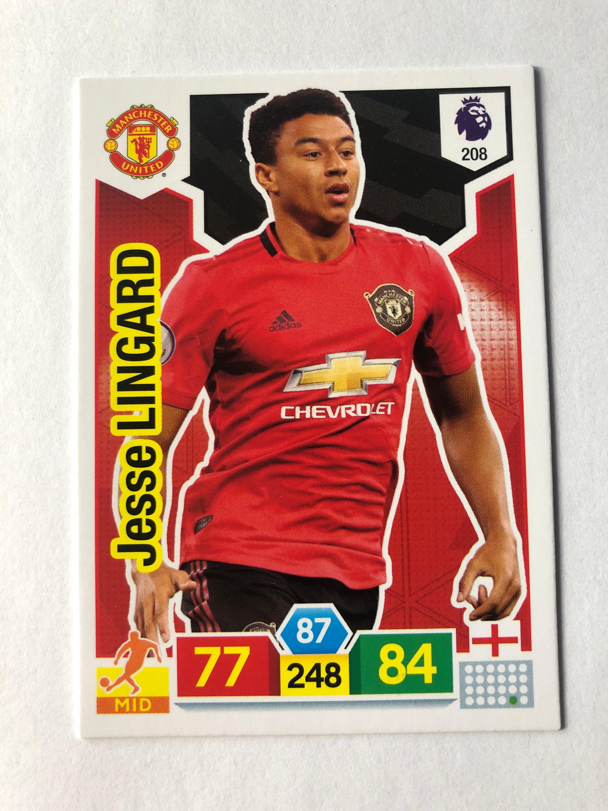 208. JESSE LINGARD - MANCHESTER UNITED