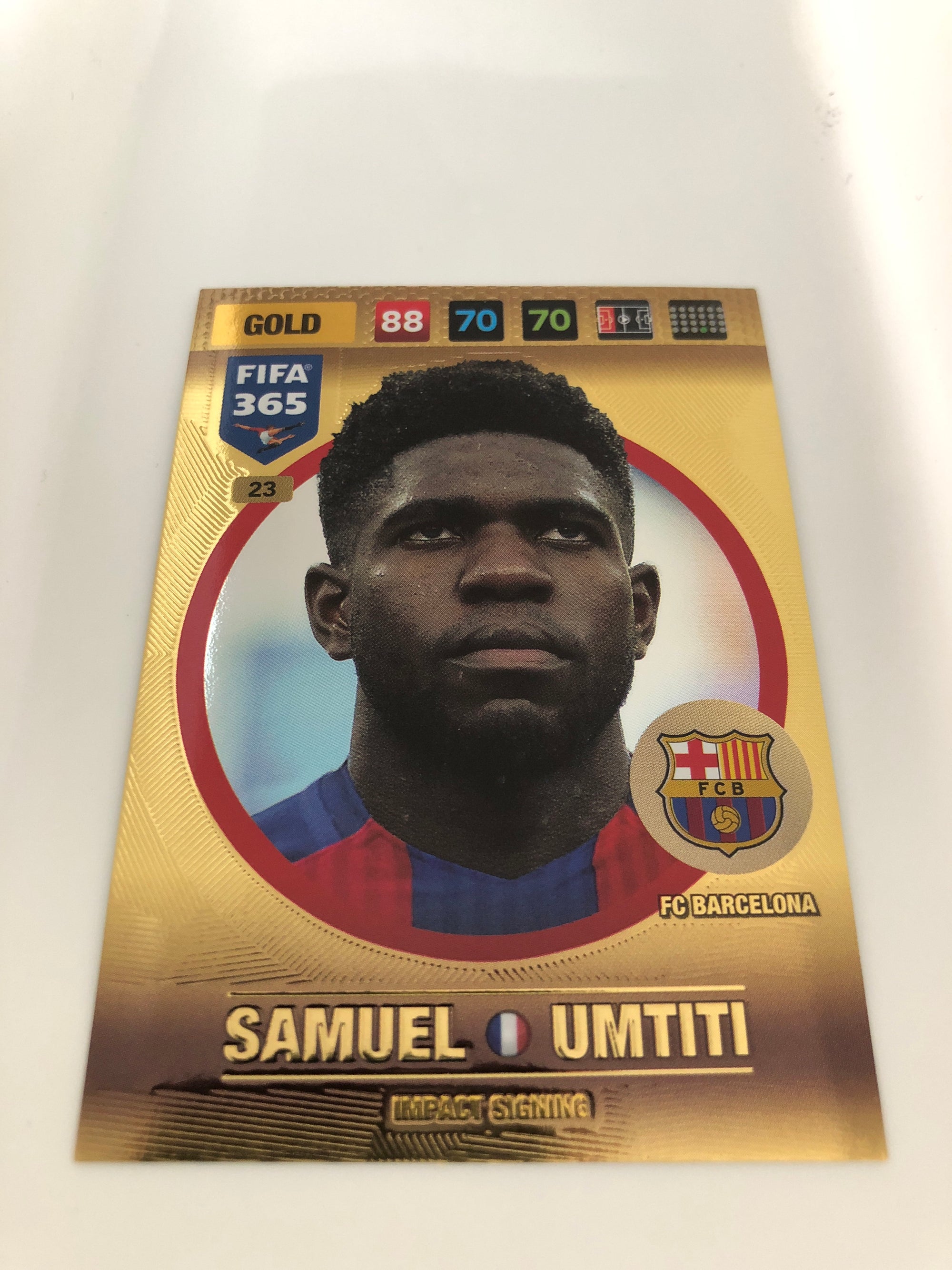 023. SAMUEL UMTITI - FC BARCELONA - GOLD - IMPACT SIGNING