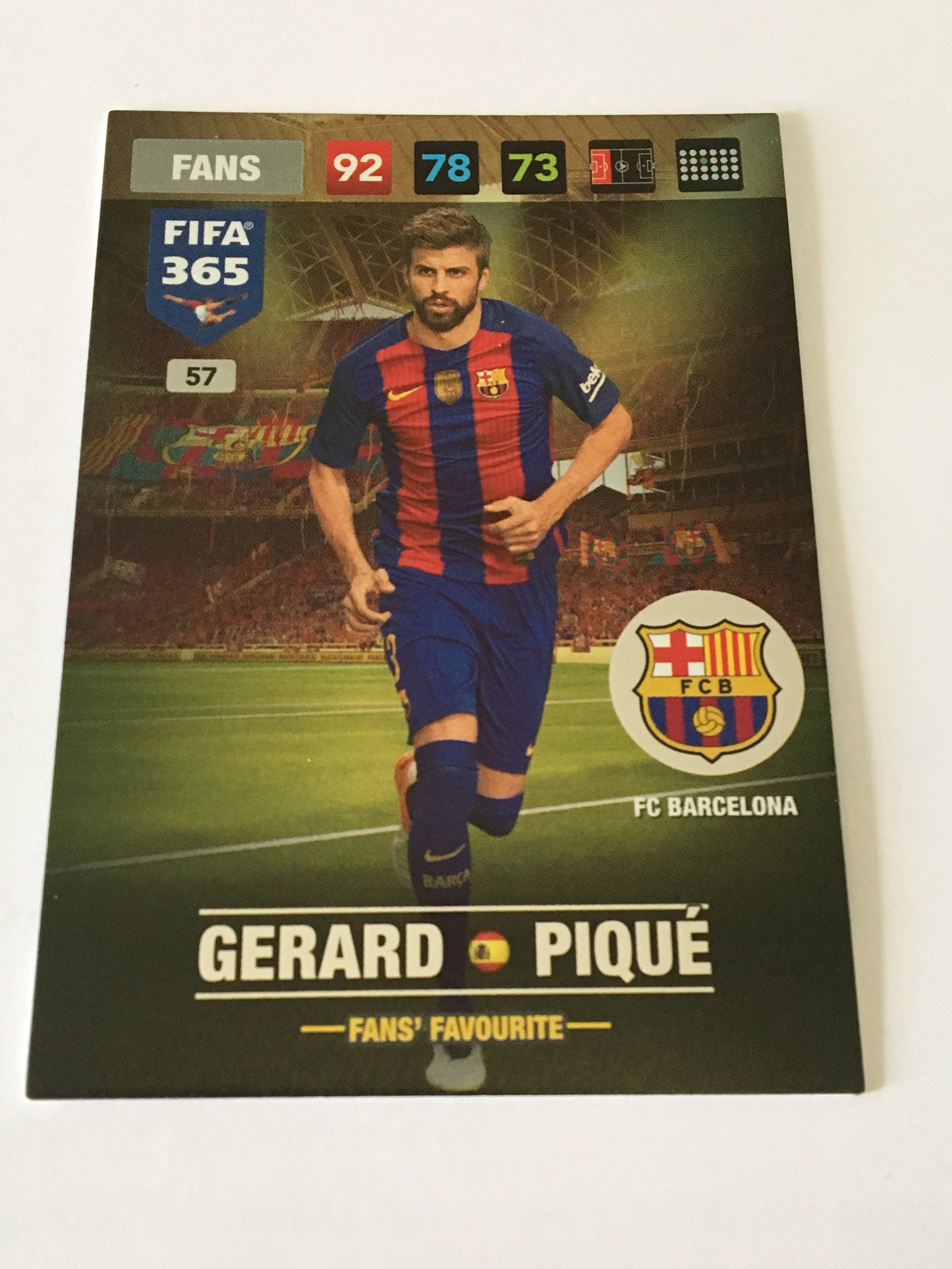 057. GERARD PIQUÉ - FC BARCELONA - FANS - FAN’S FAVOURITE