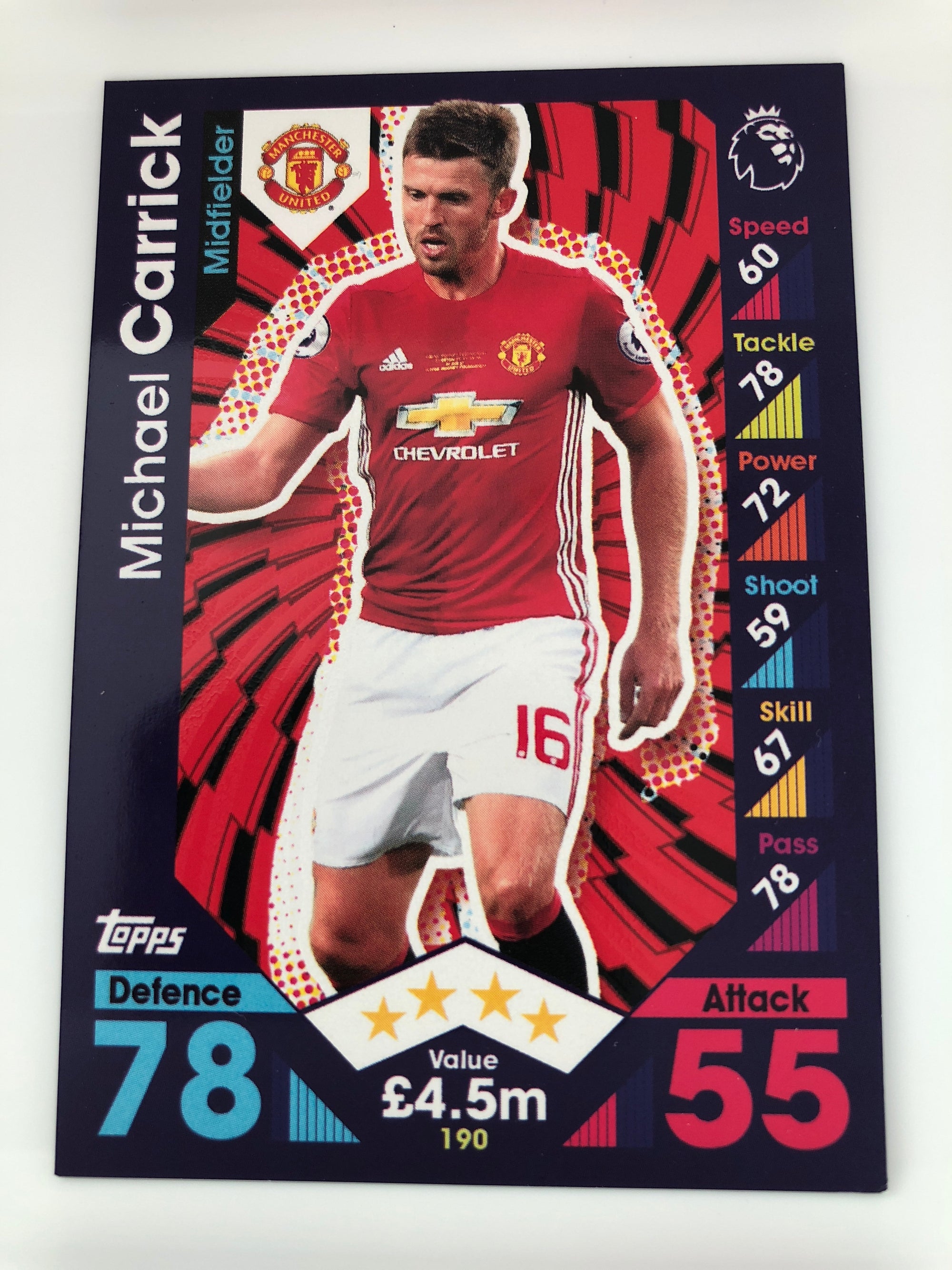 190. MICHAEL CARRICK - MANCHESTER UNITED